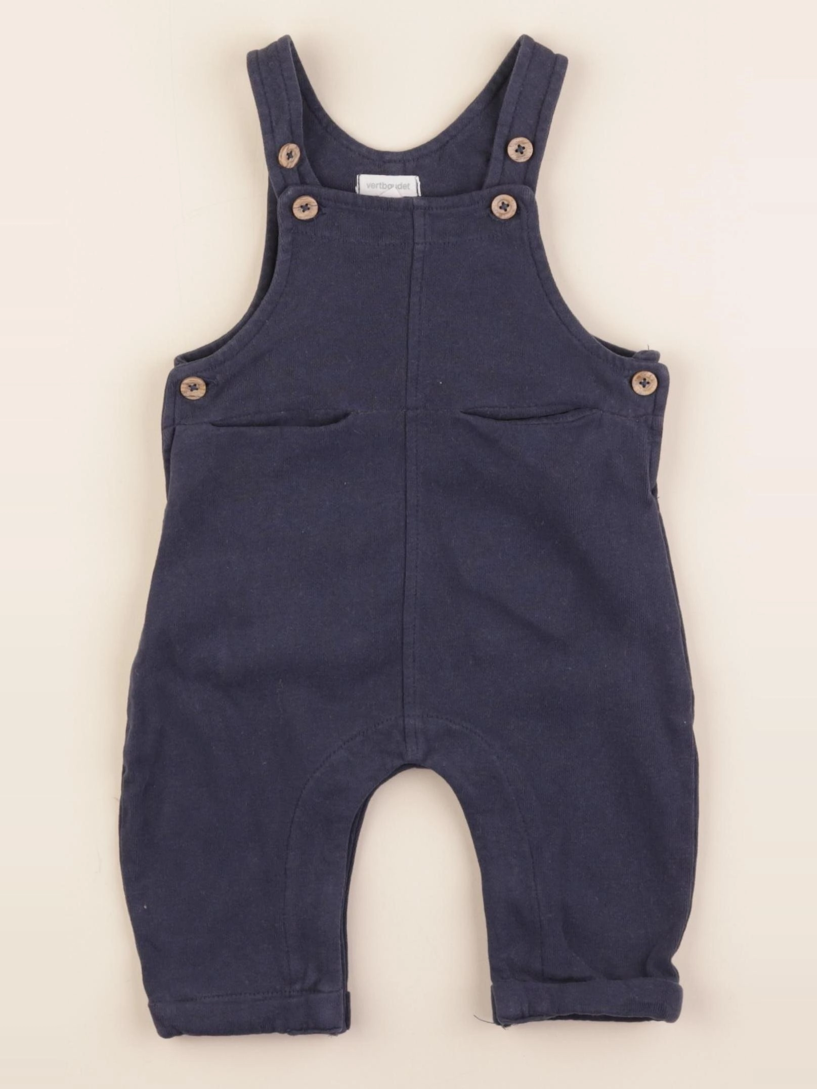 Vertbaudet - salopette bleu - 6 mois