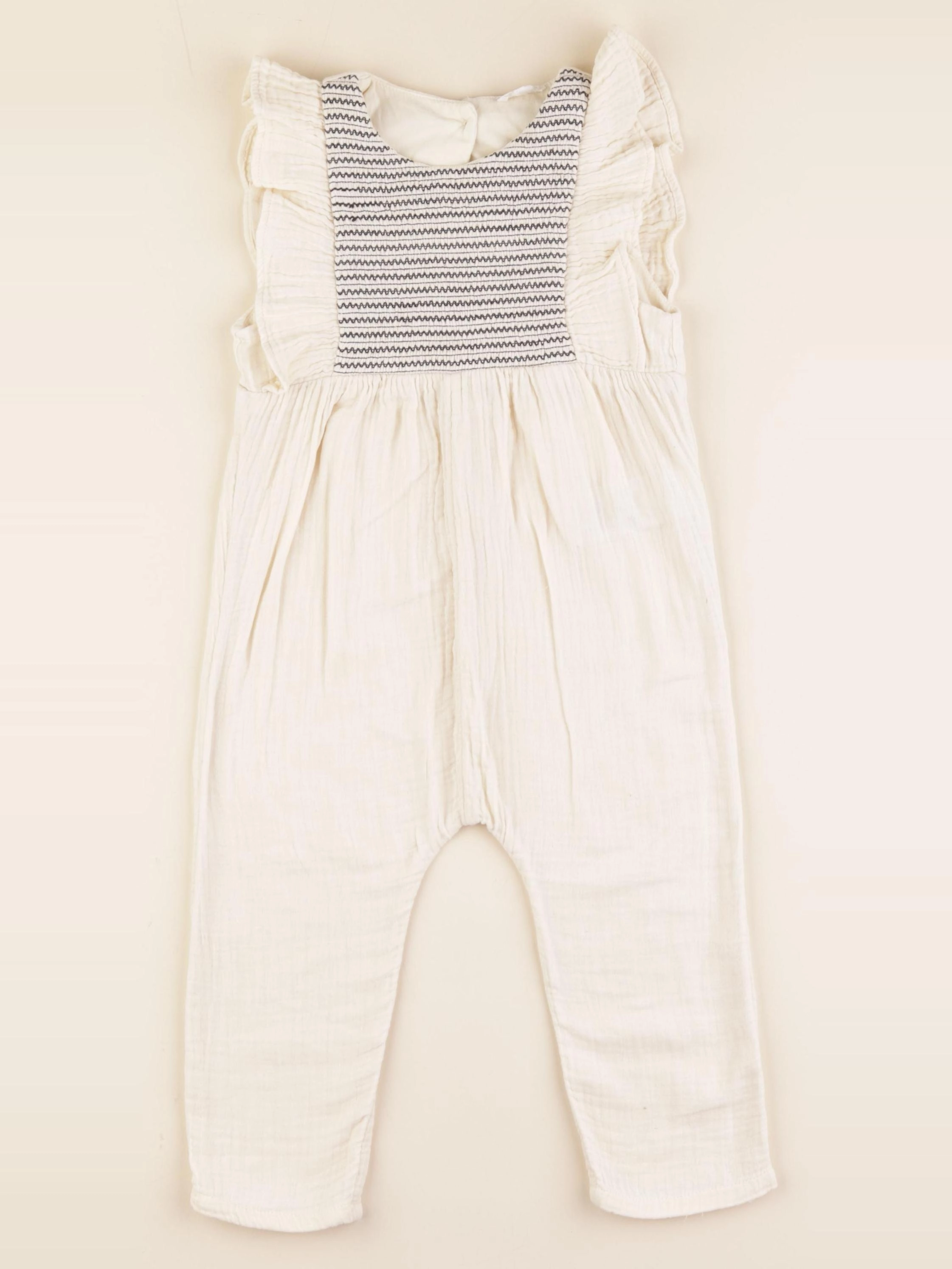 Vertbaudet - combinaison beige - 24 mois