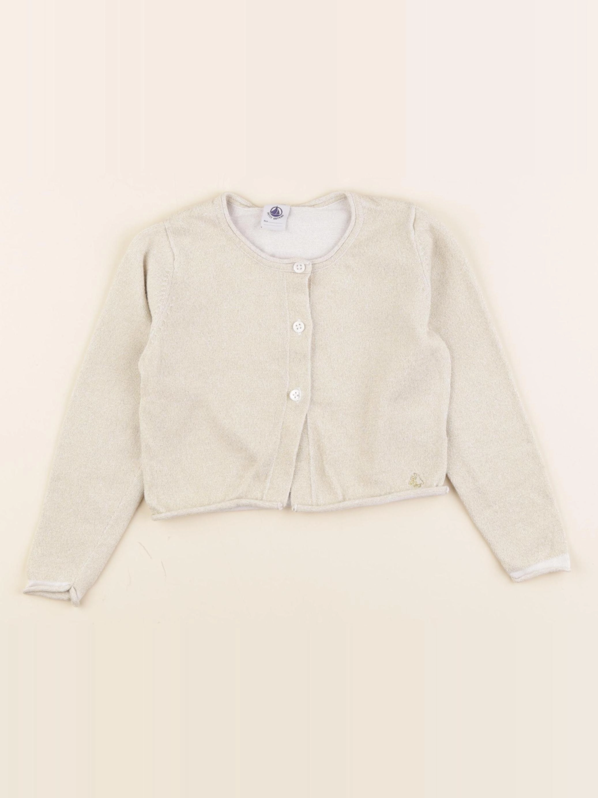 Petit Bateau - gilet or - 4 ans