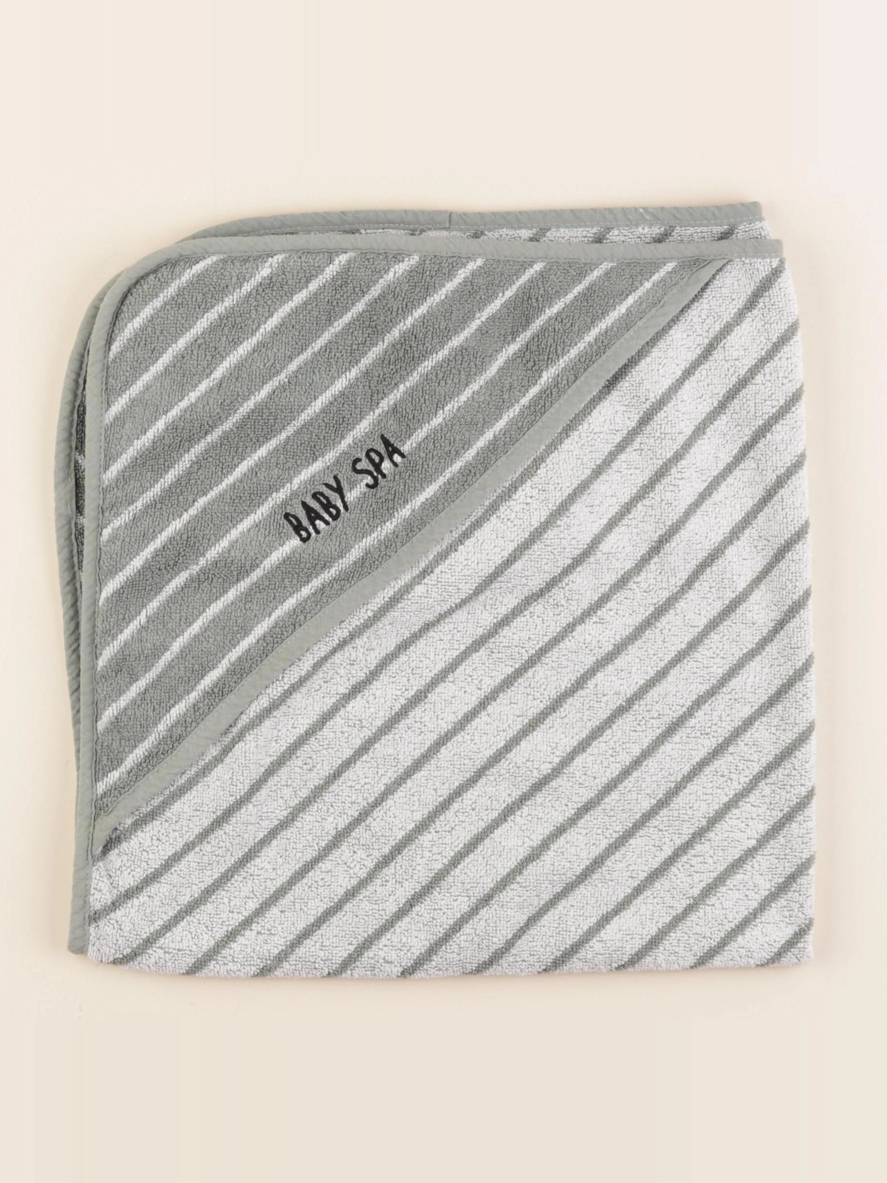 Vertbaudet - cape de bain blanc, vert - 0/6 mois