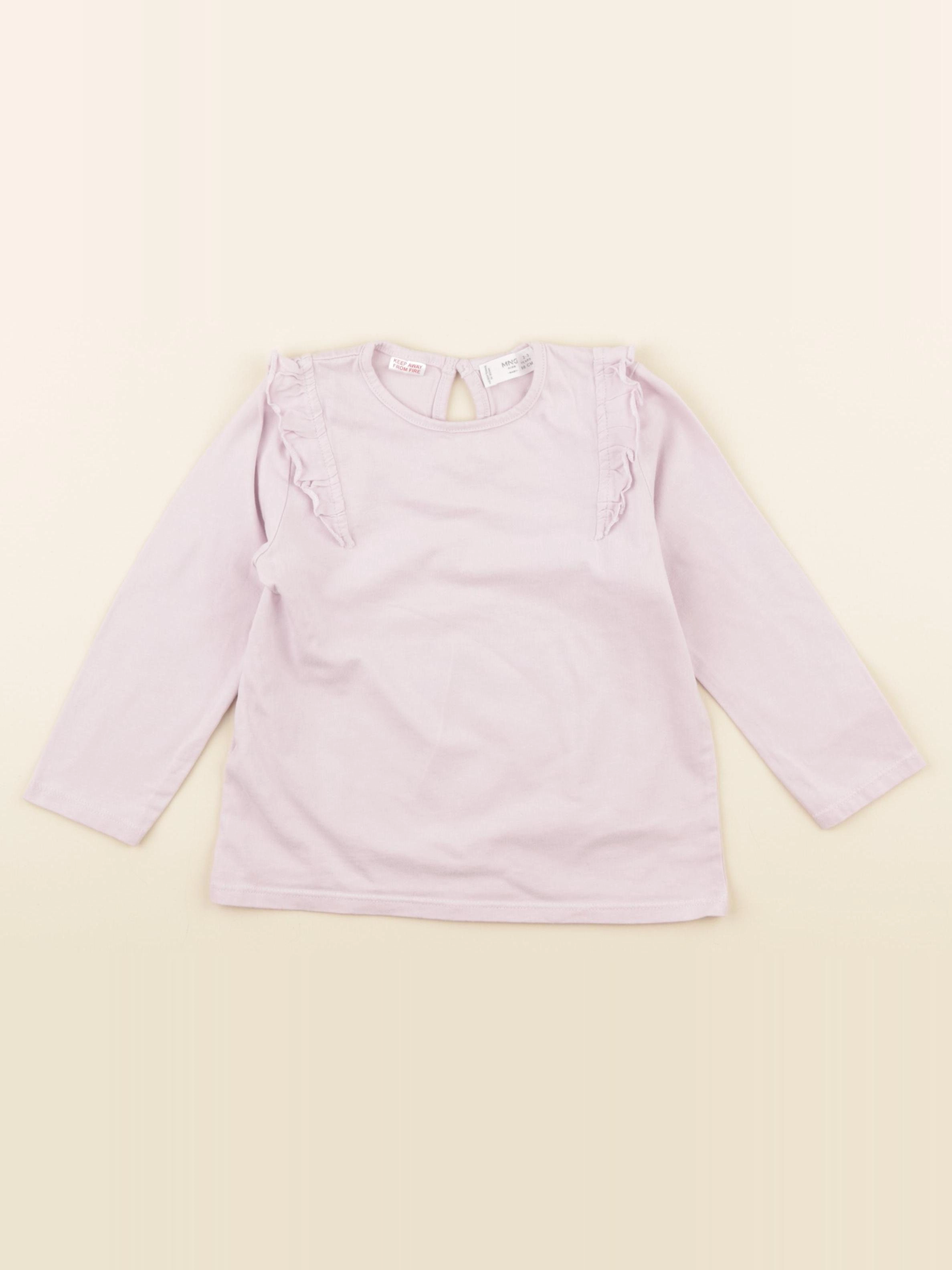 Mango - tee-shirt violet - 2/3 ans