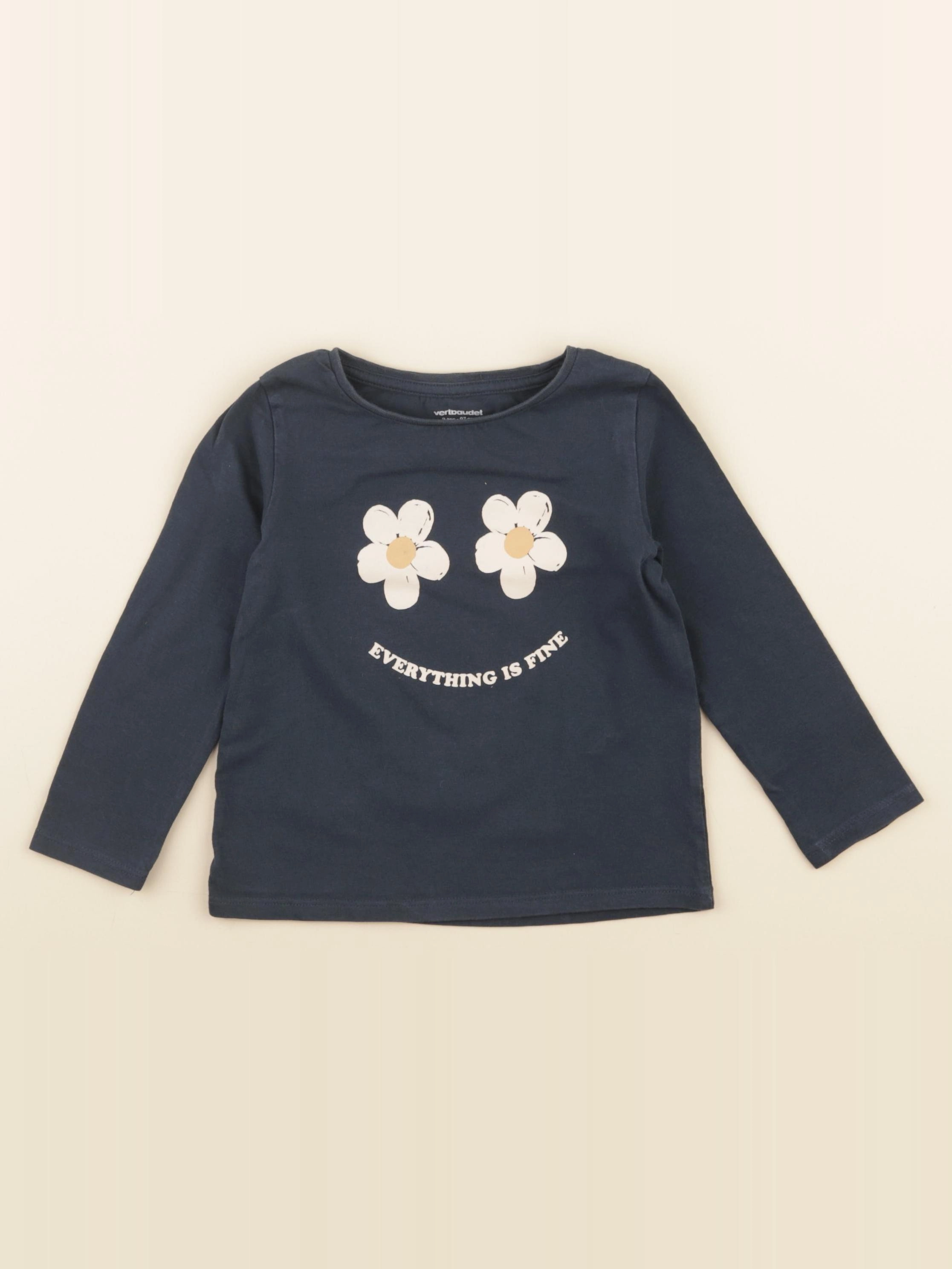 Vertbaudet - tee-shirt bleu - 3 ans