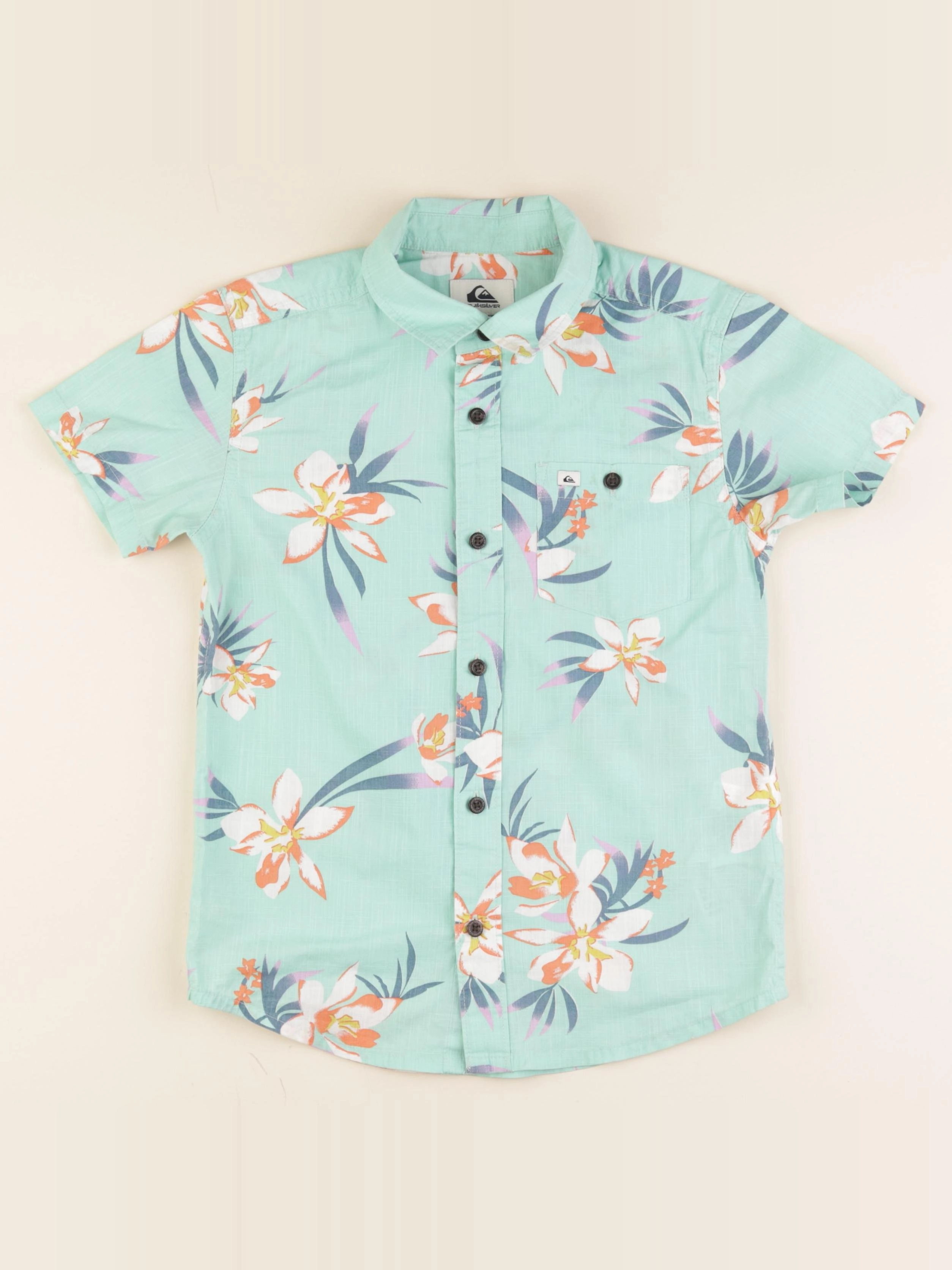 Quiksilver - chemise vert - 8 ans