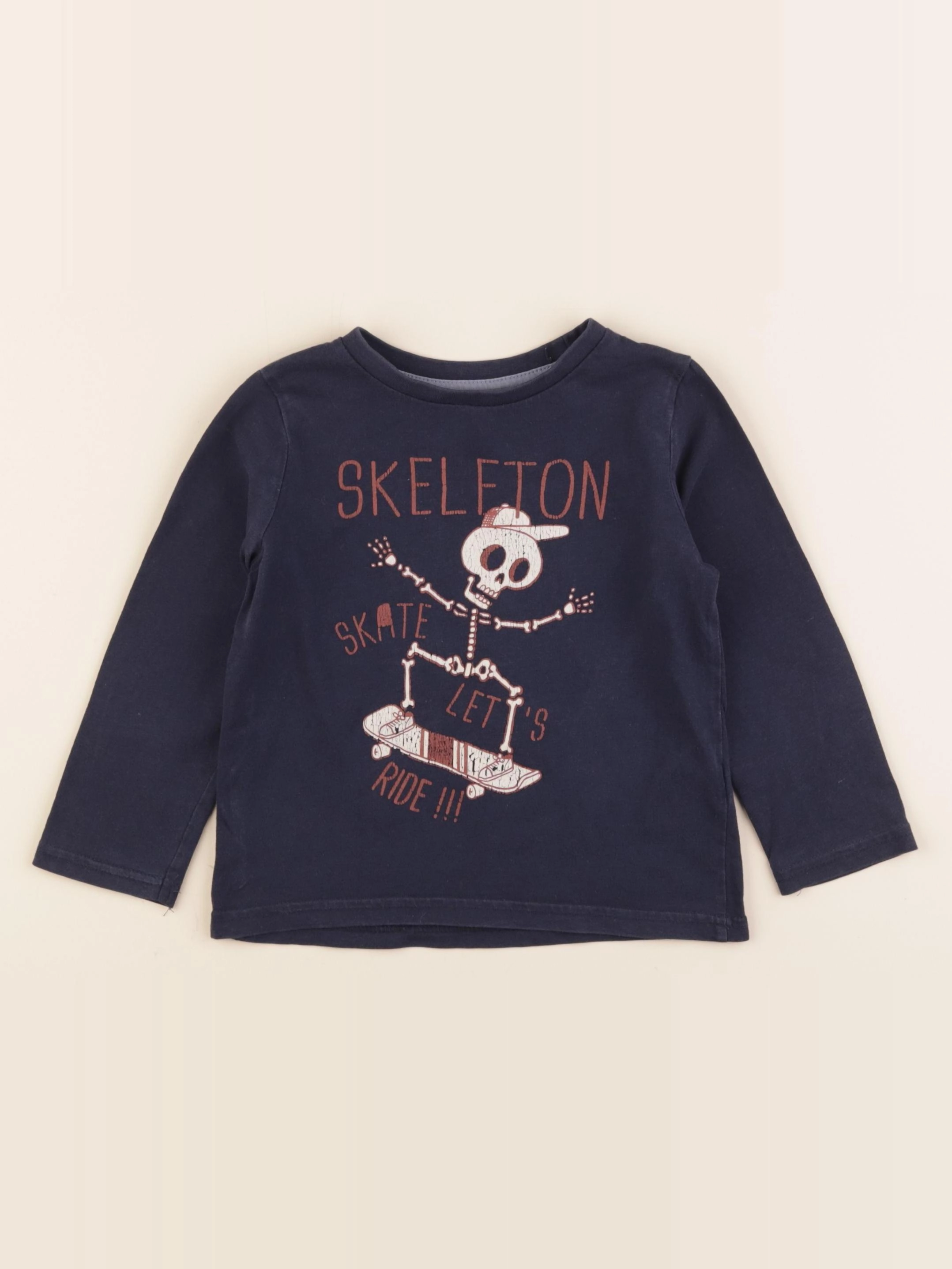 Vertbaudet - tee-shirt bleu - 3 ans