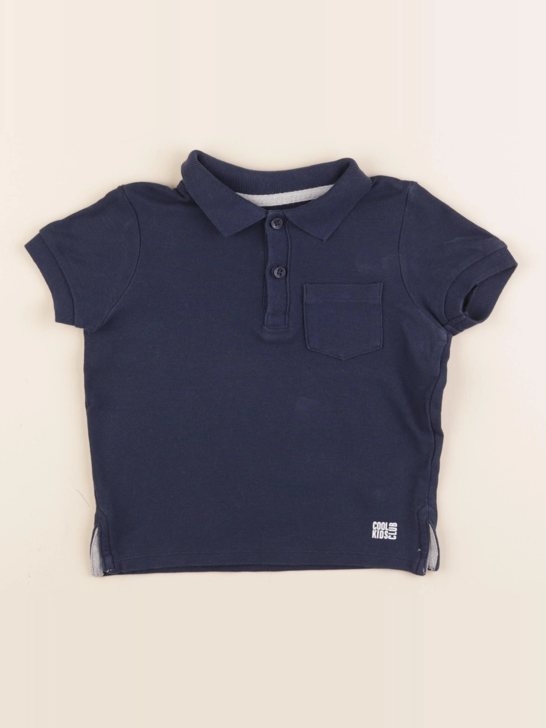 Vertbaudet - polo bleu - 3 ans