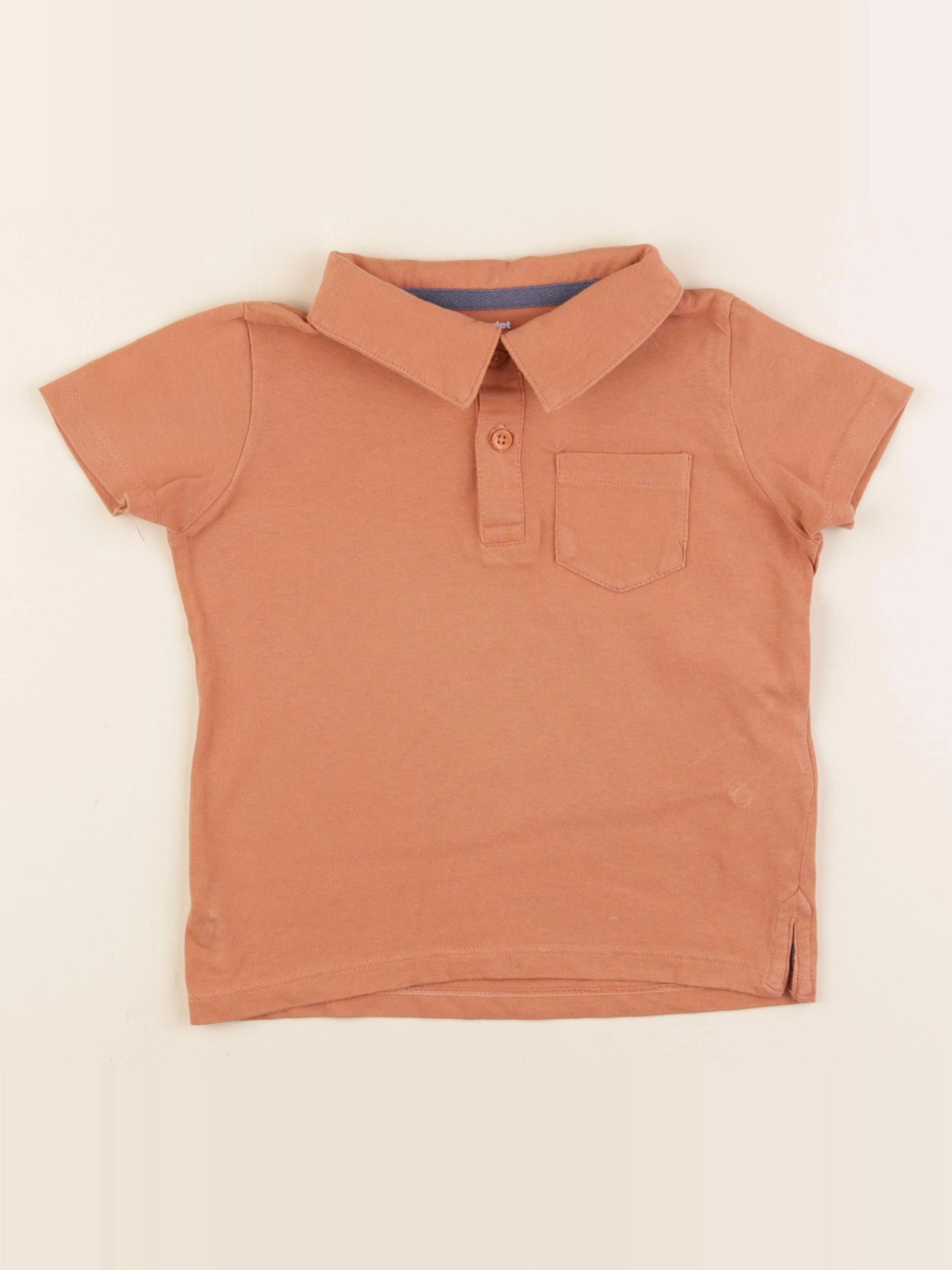 Vertbaudet - polo orange - 3 ans