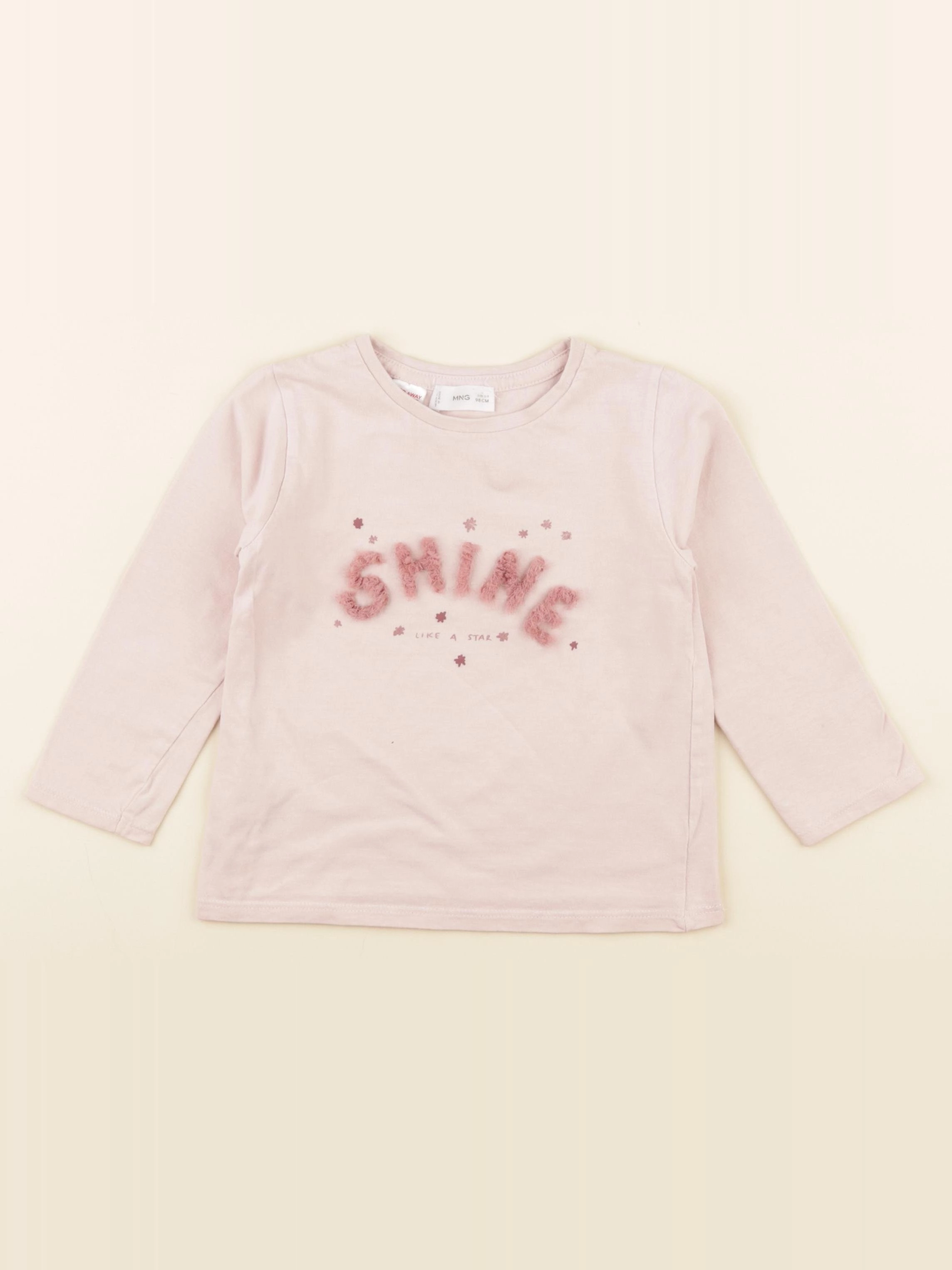 Mango - tee-shirt rose - 2/3 ans