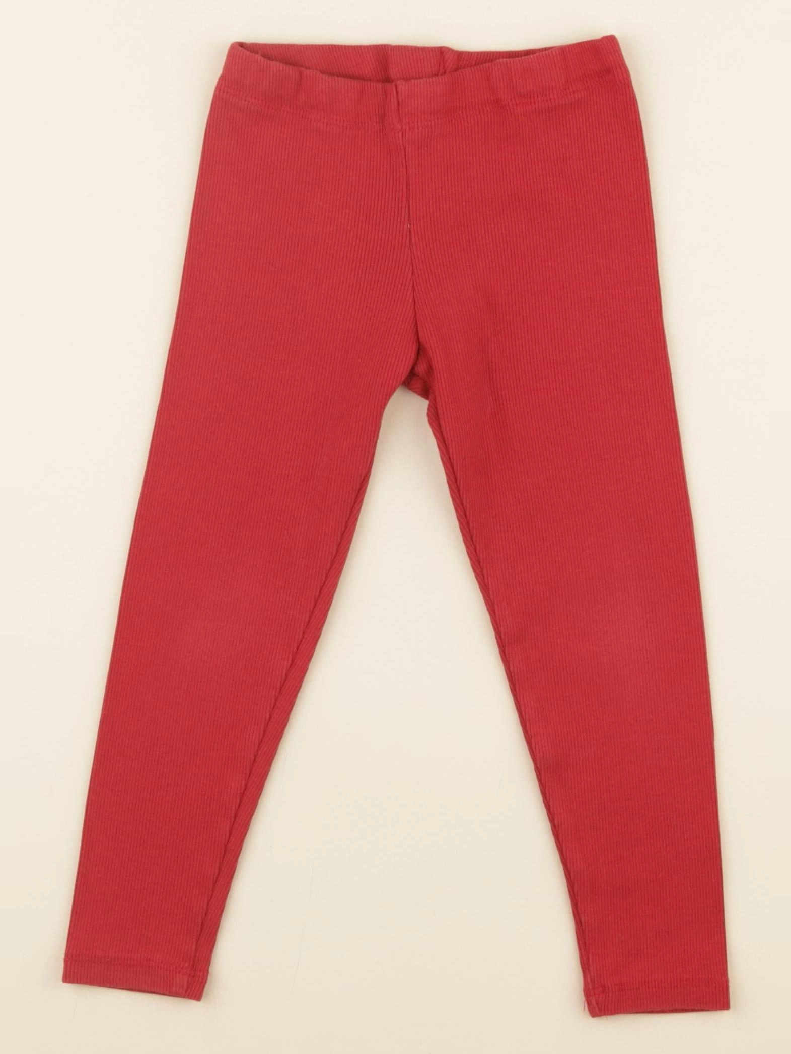 H&M - legging rouge - 2/3 ans