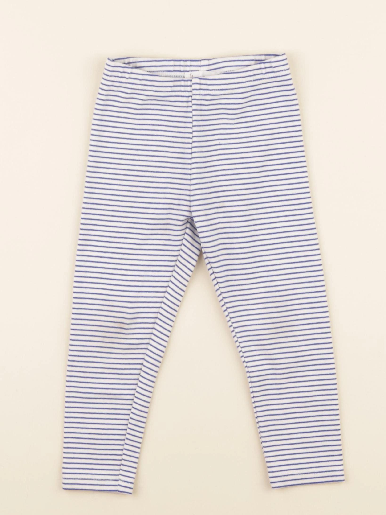 Mango - legging bleu, blanc - 2/3 ans