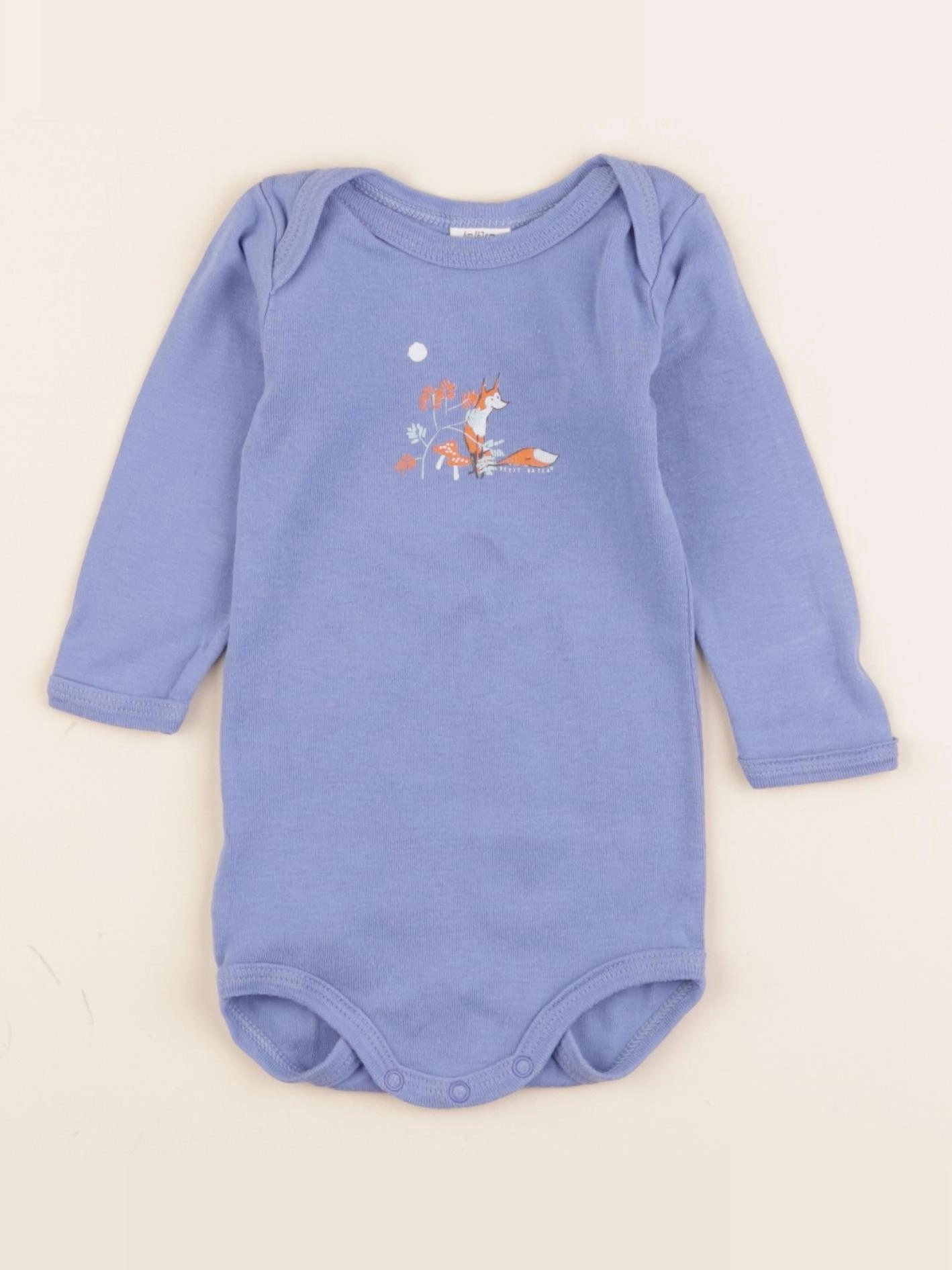 Petit Bateau - body bleu - 6 mois
