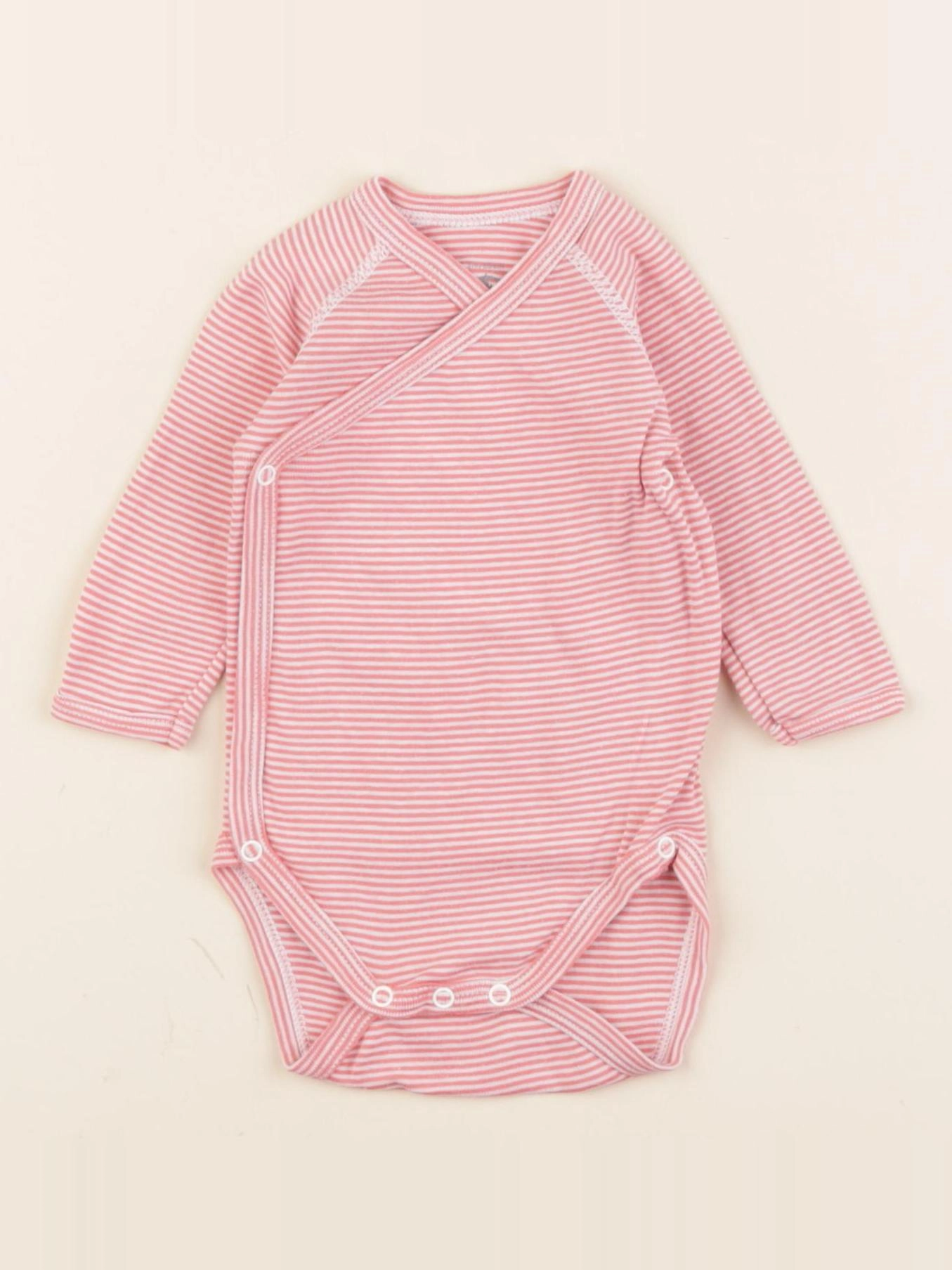 Petit Bateau - body rouge - 3 mois