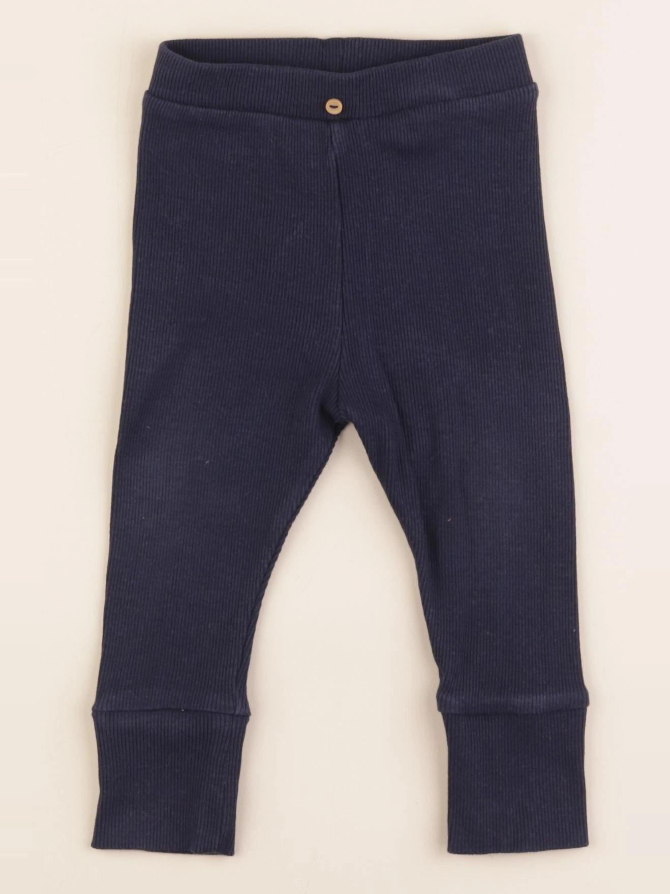 Vertbaudet - legging bleu - 12 mois