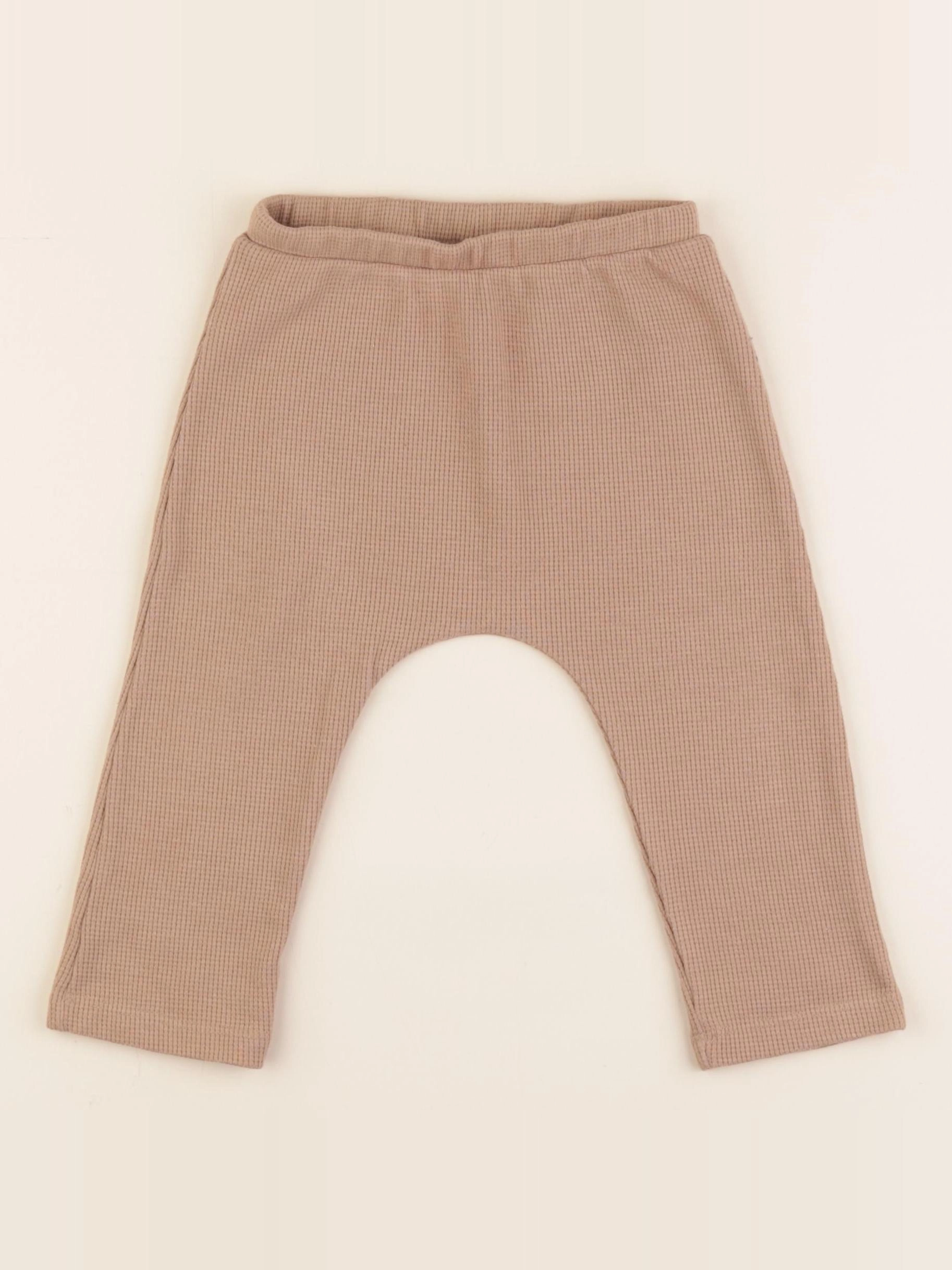 Vertbaudet - sarouel marron - 12 mois