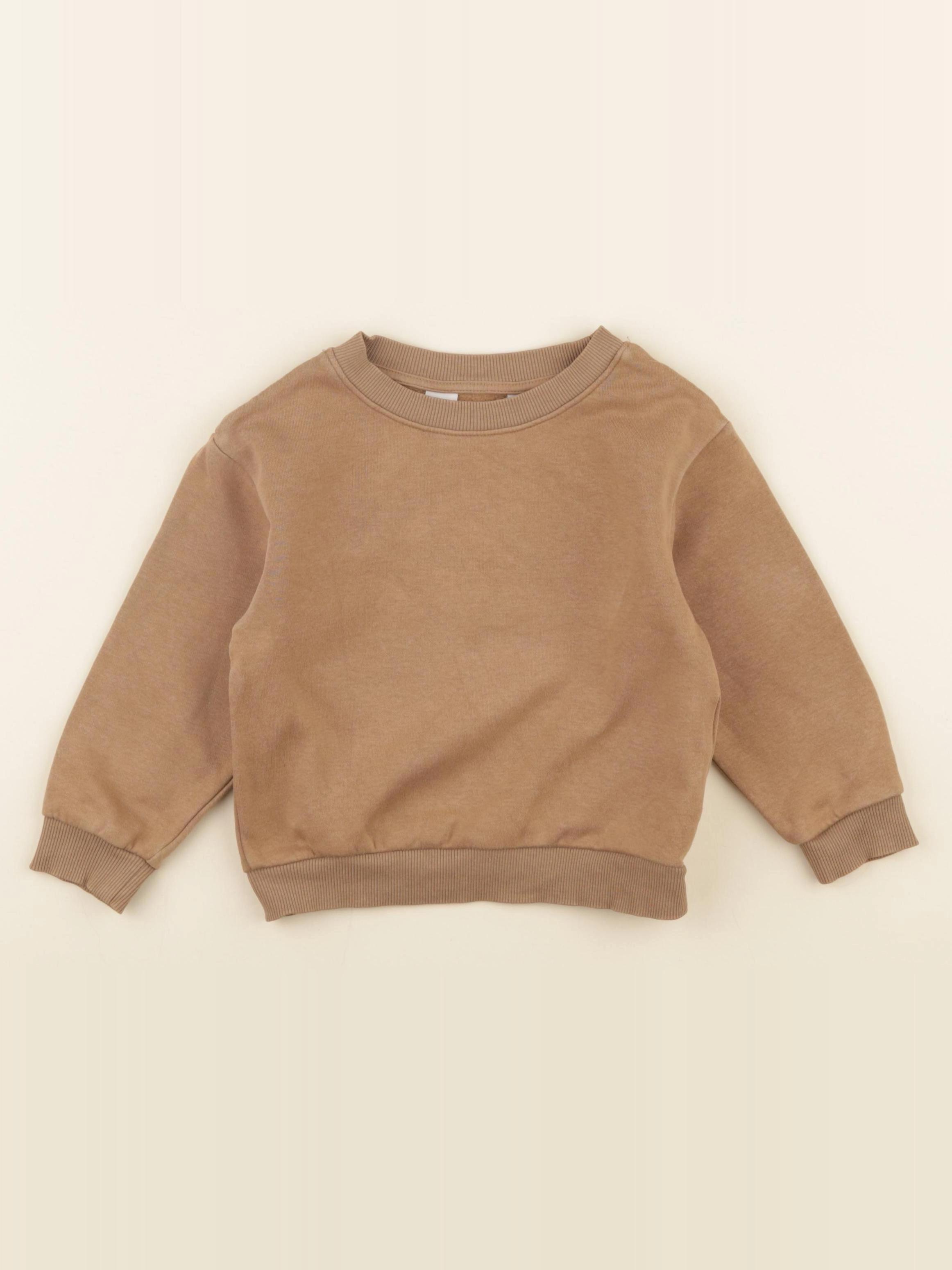 Zara - sweat marron - 18/24 mois