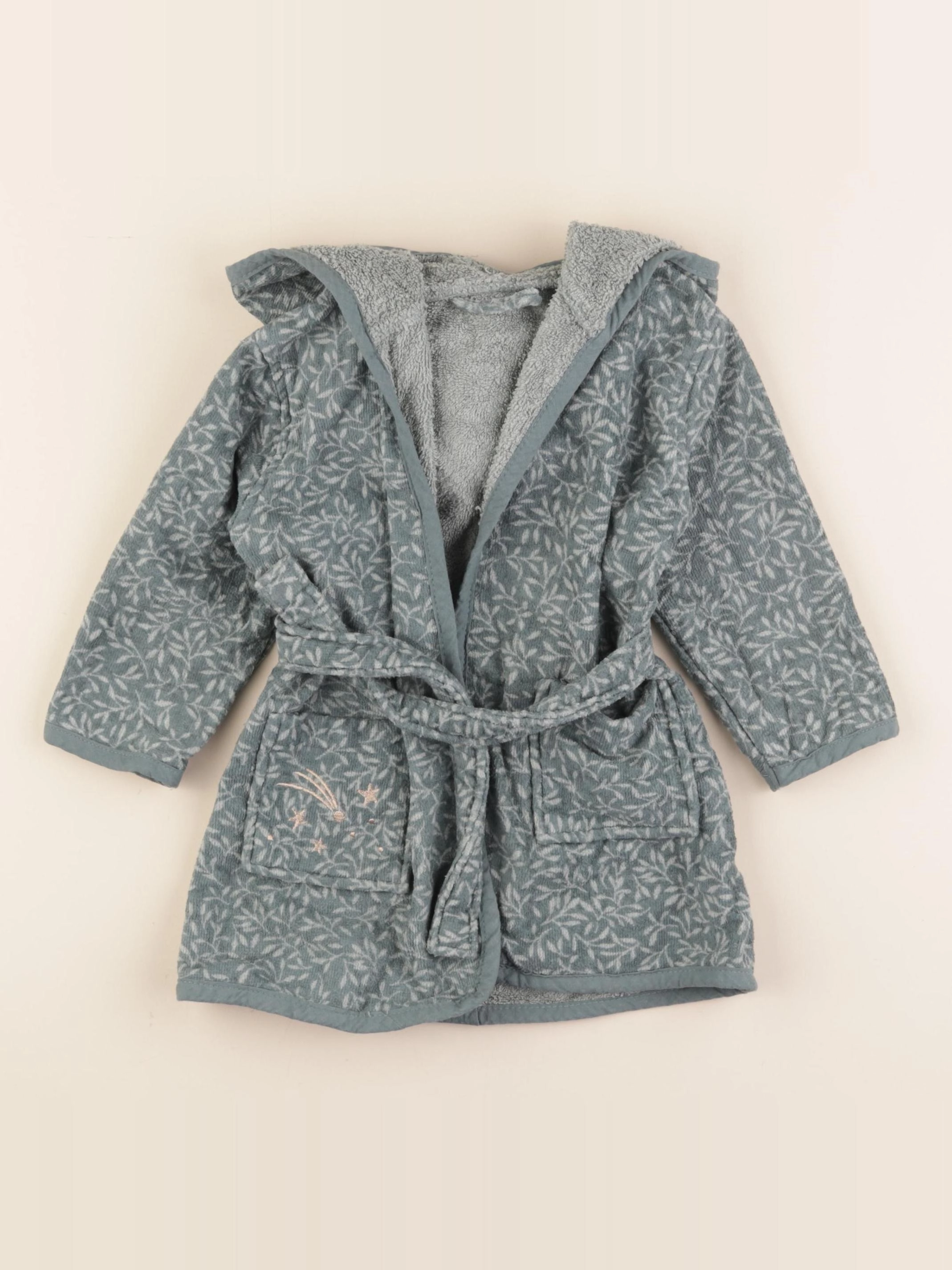 Vertbaudet - peignoir vert - 18 mois