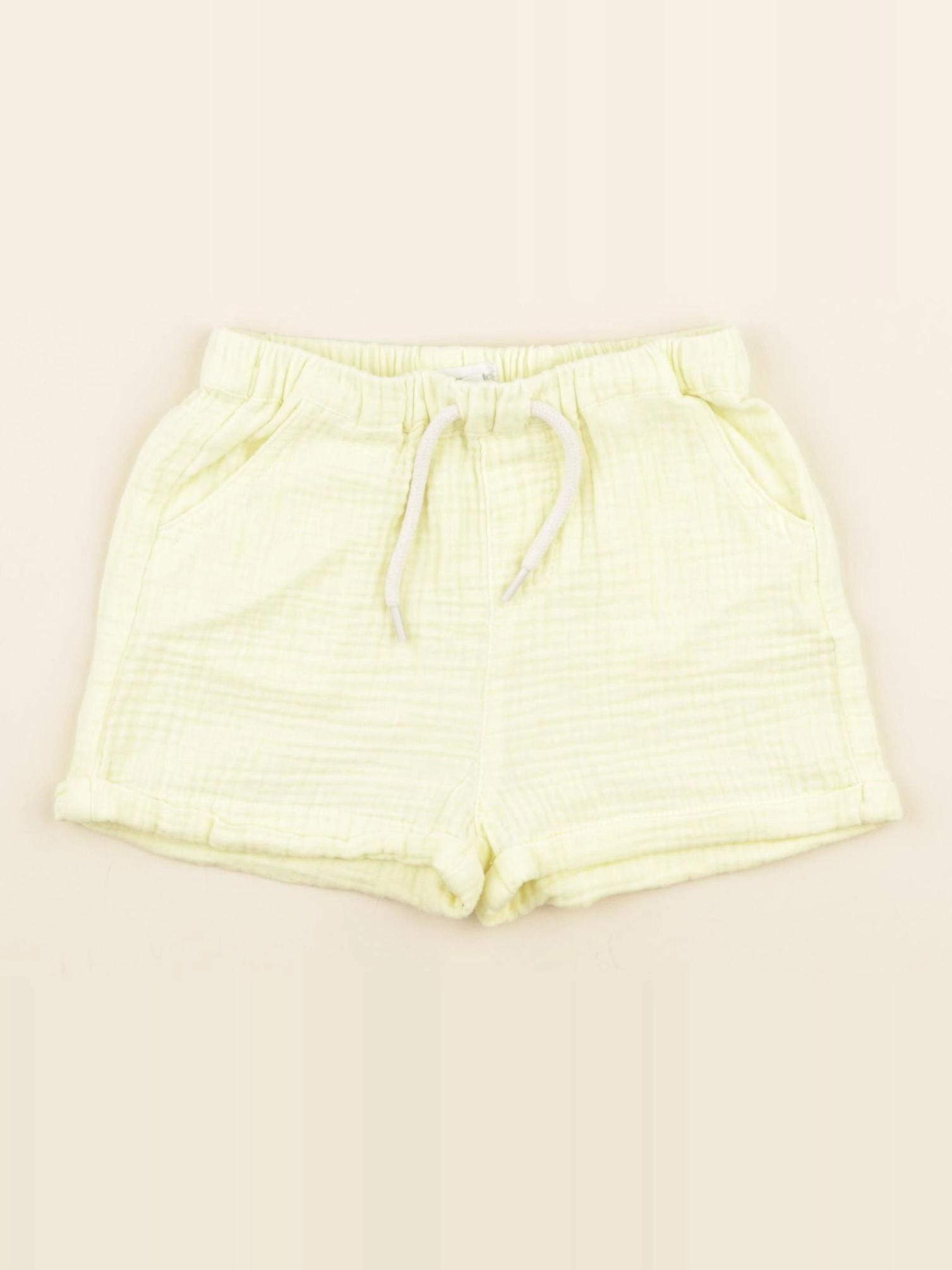 Vertbaudet - short jaune - 24 mois