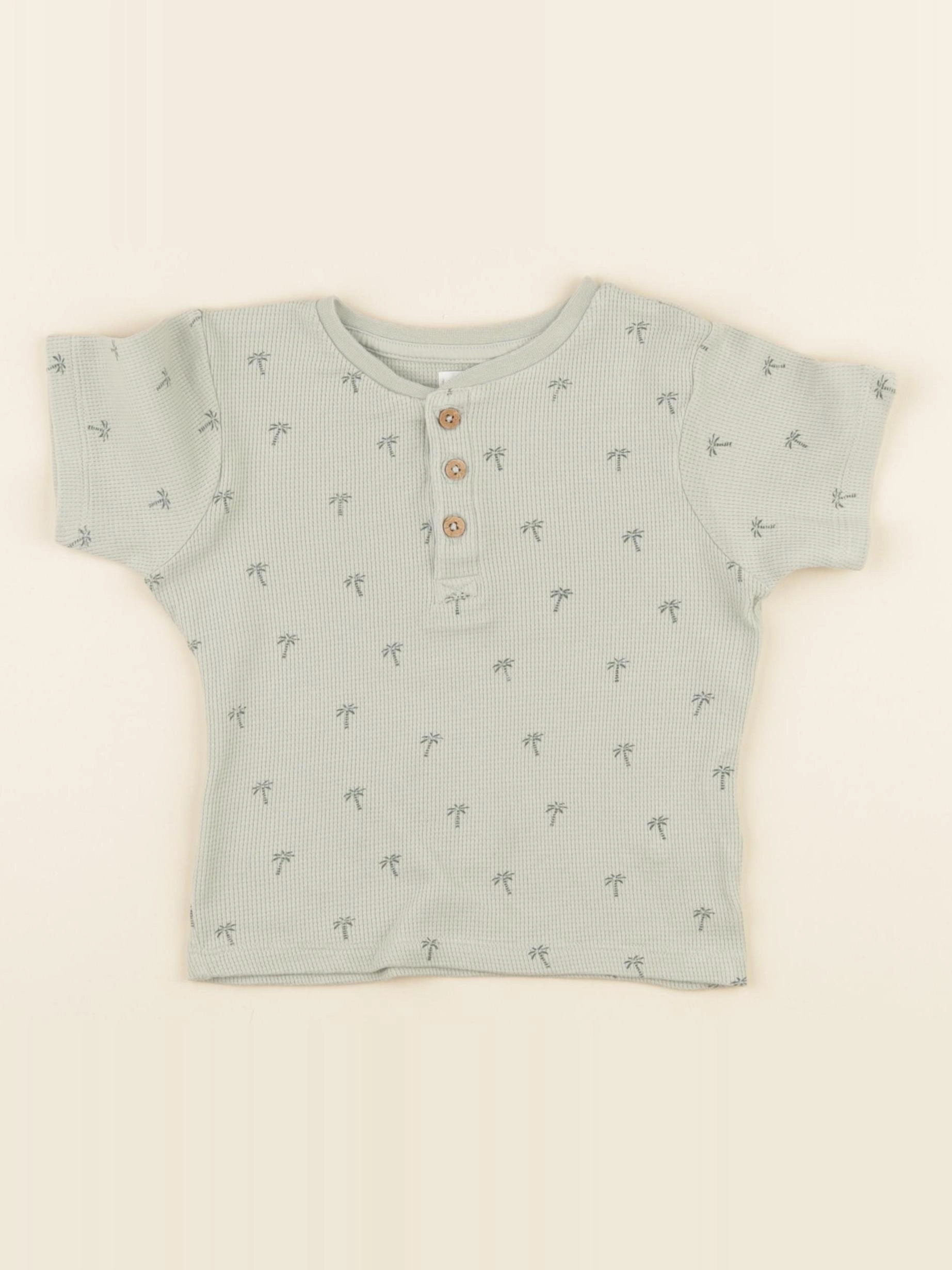 Vertbaudet - tee-shirt vert - 2 ans