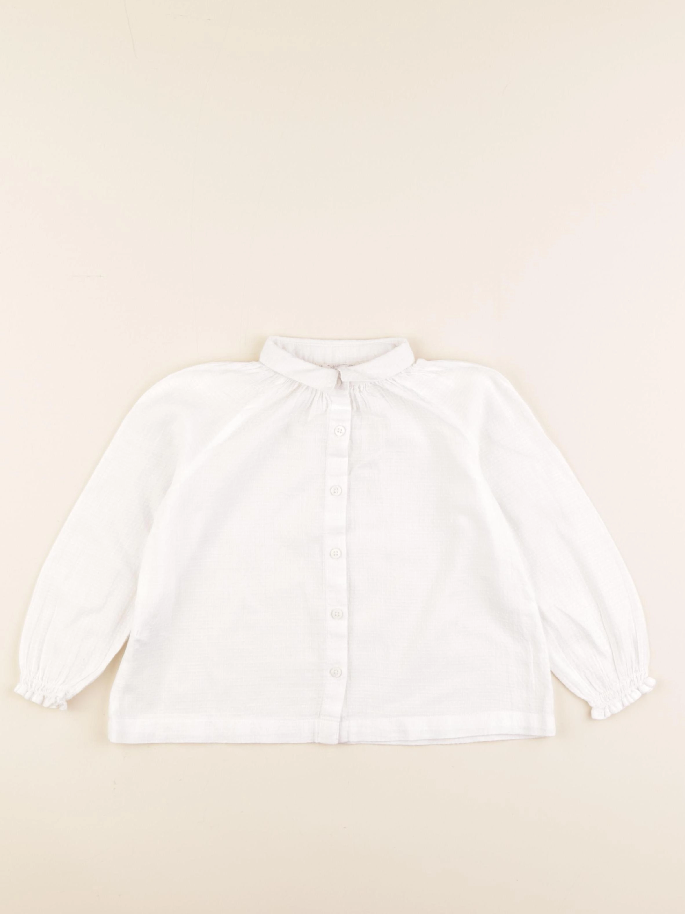 Mango - blouse blanc - 2/3 ans