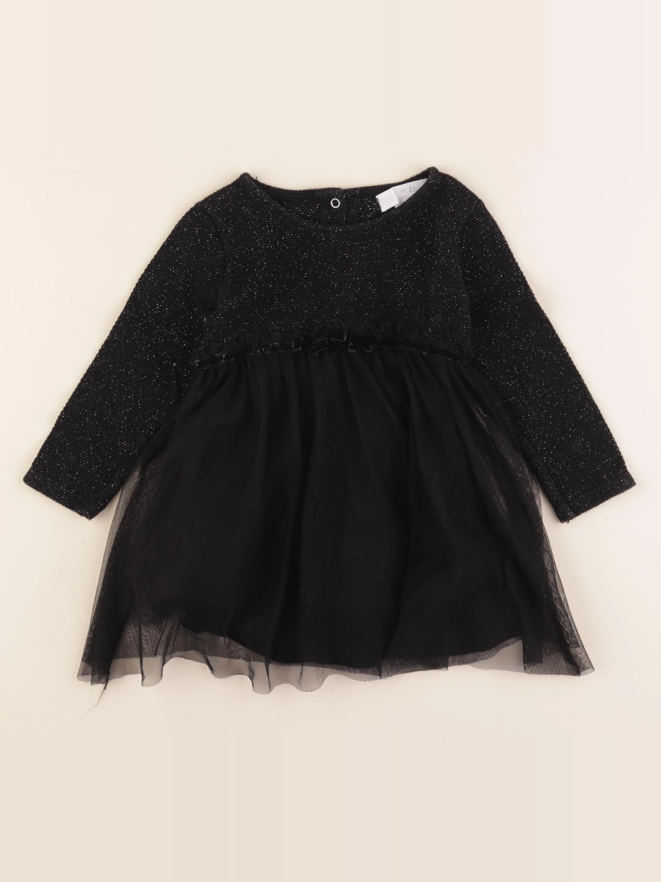Zara - robe noir - 2/3 ans