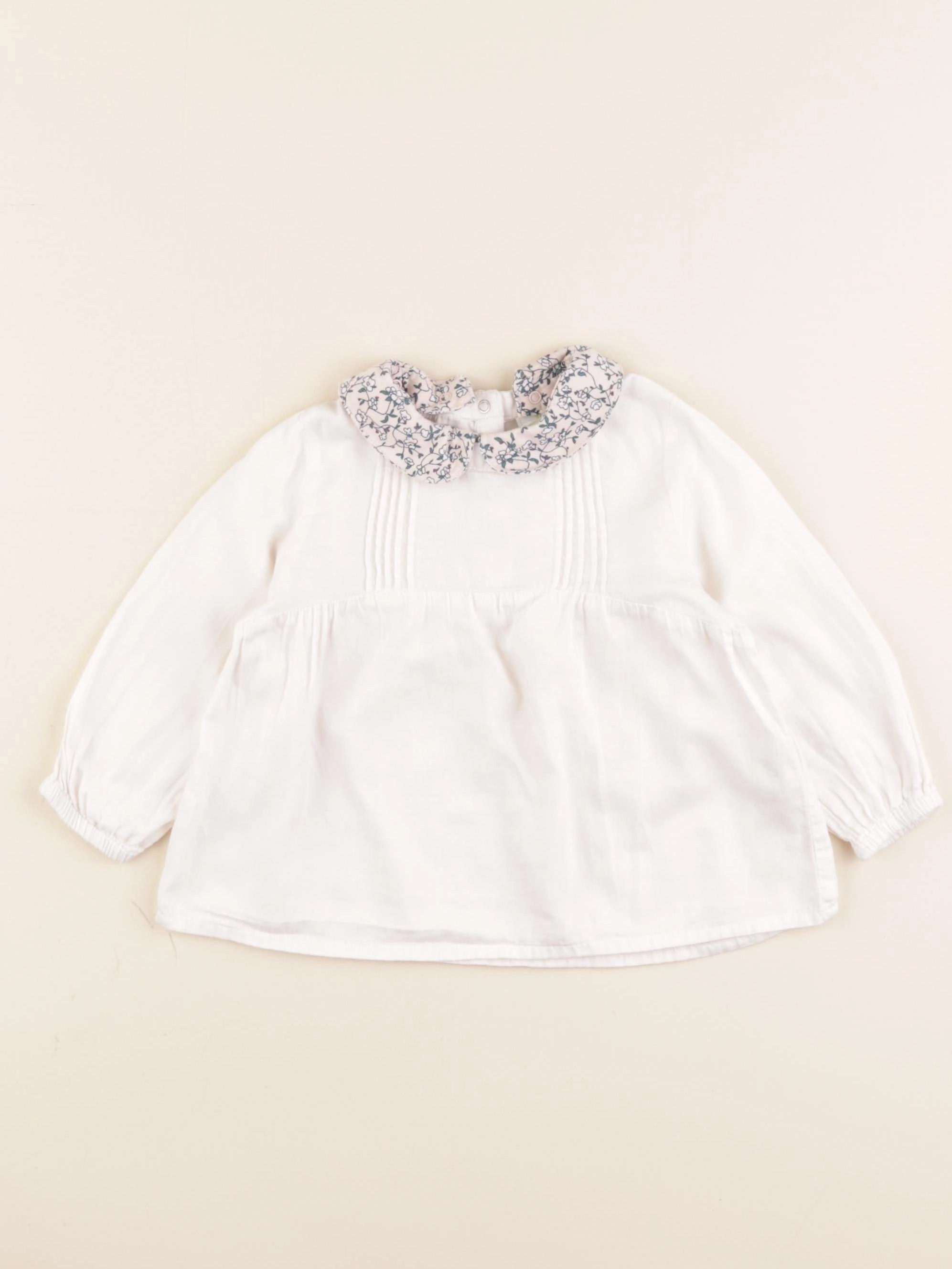 Tape à l'oeil - blouse blanc - 18 mois