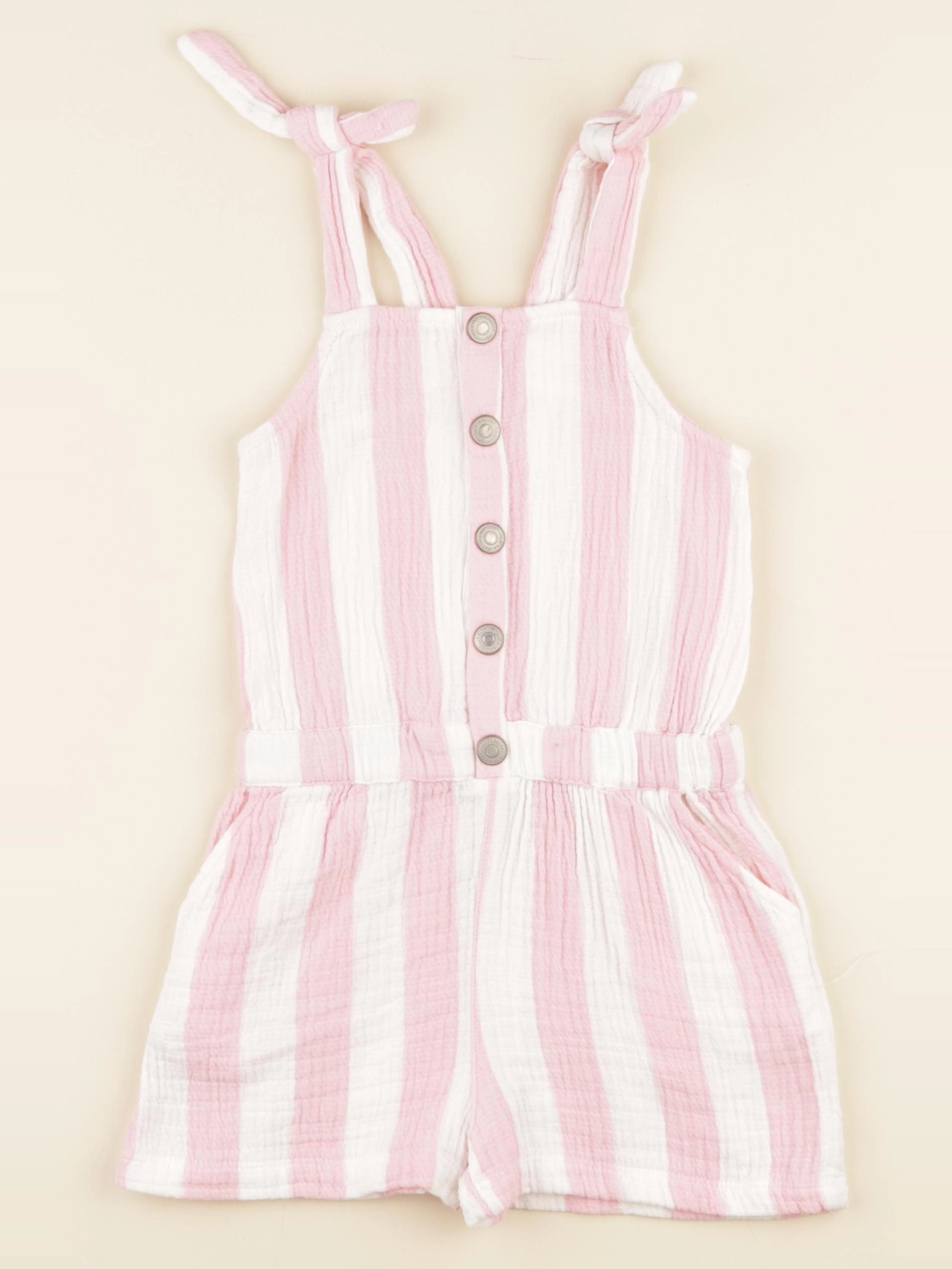 Vertbaudet - combinaison blanc, rose - 6 ans