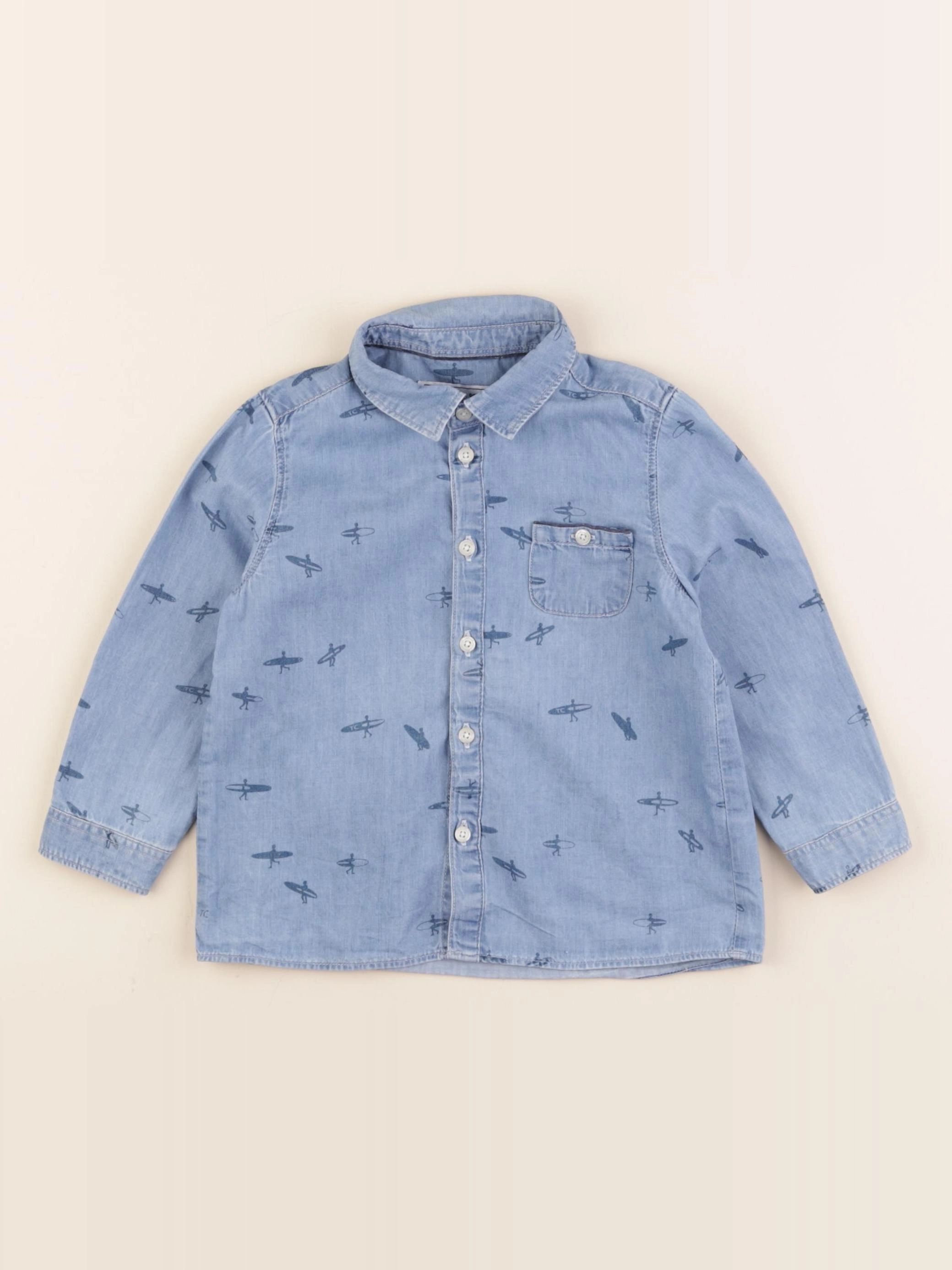 Tartine & Chocolat - chemise bleu - 2 ans