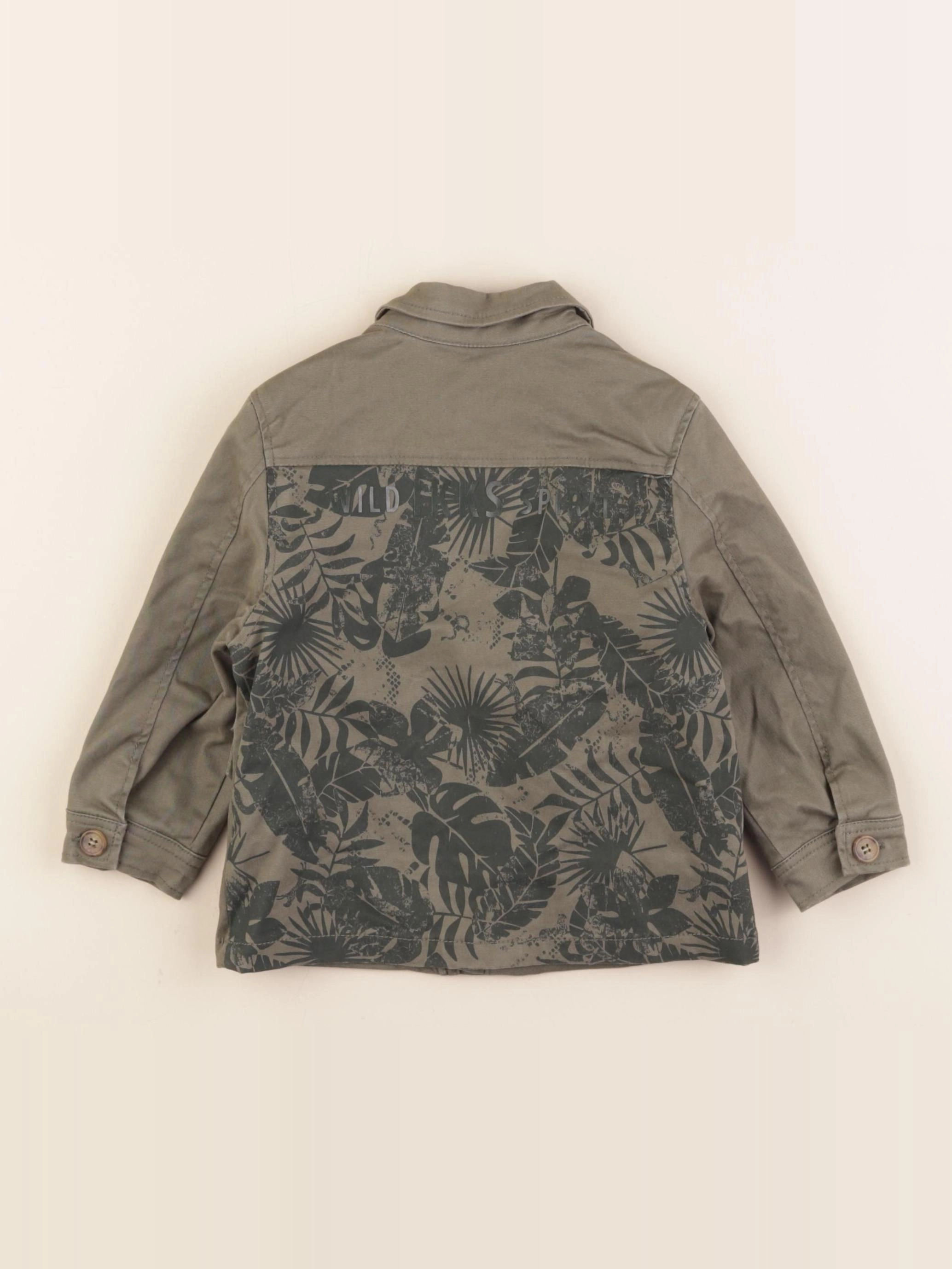 IKKS - veste imprimé au dos vert - 18 mois