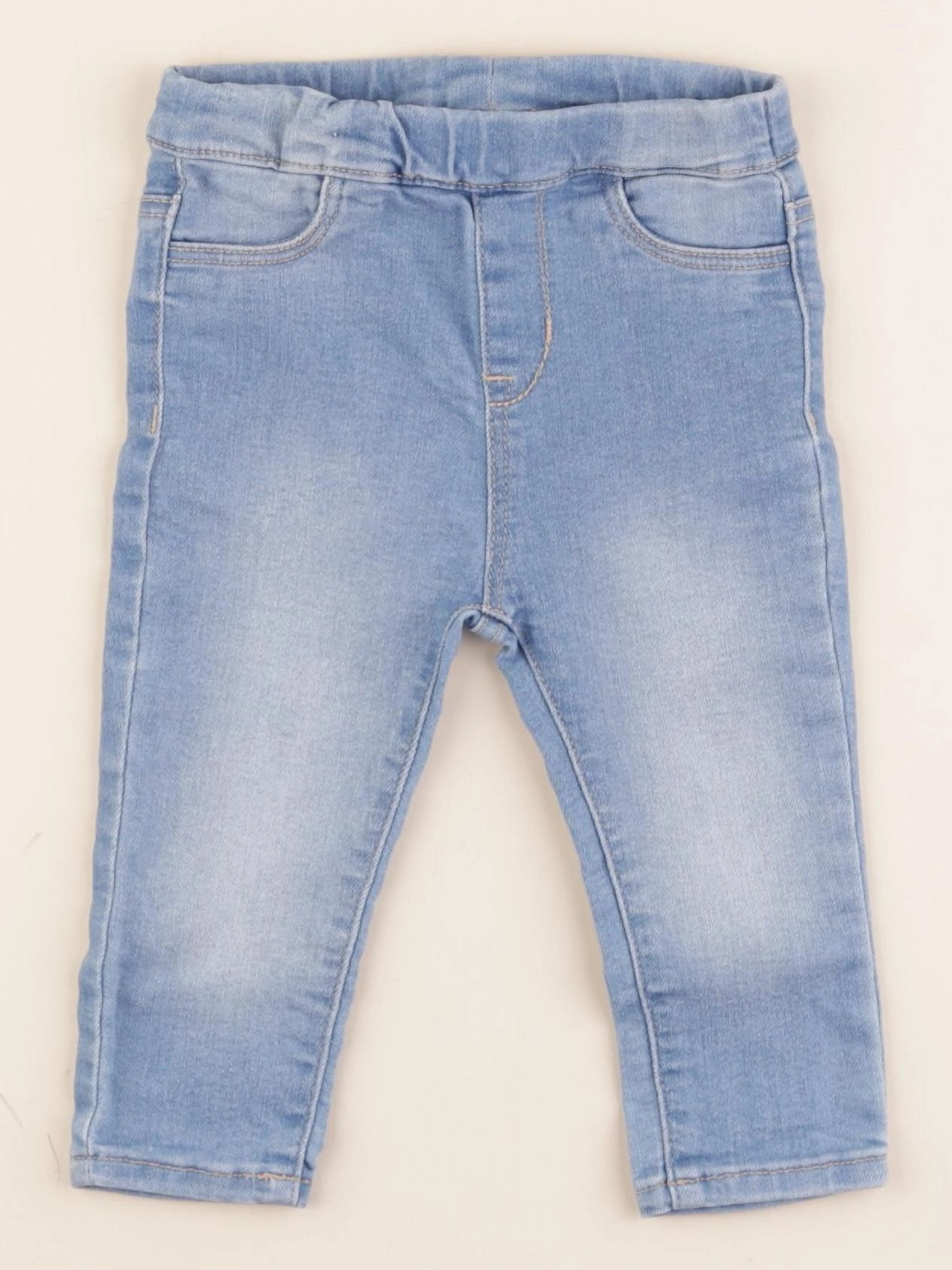 H&M - jegging bleu - 9 mois