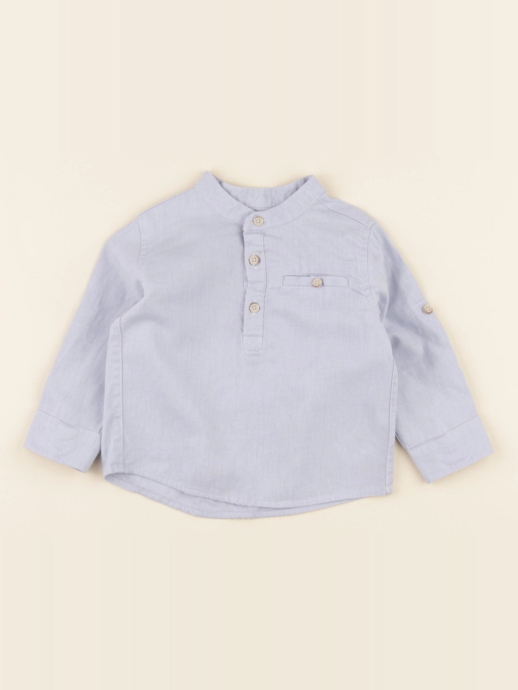 Vertbaudet - chemise bleu - 2 ans