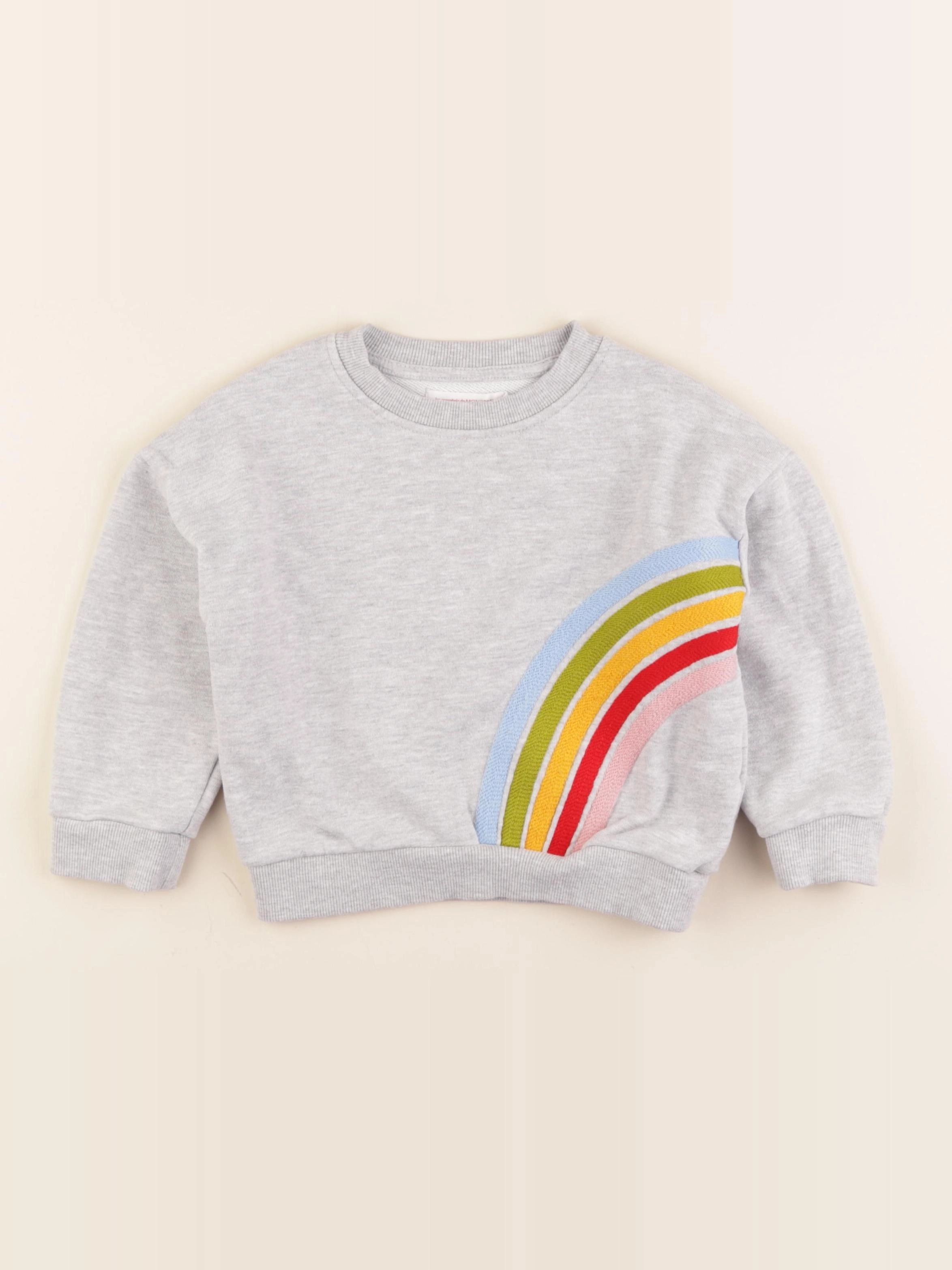 Monoprix - sweat gris - 5 ans