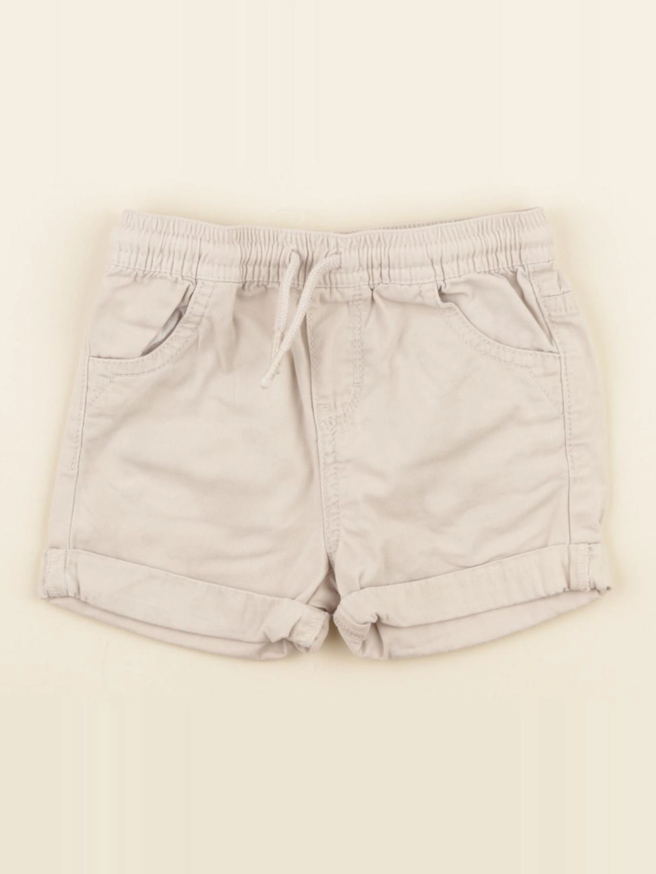 Vertbaudet - short beige - 24 mois