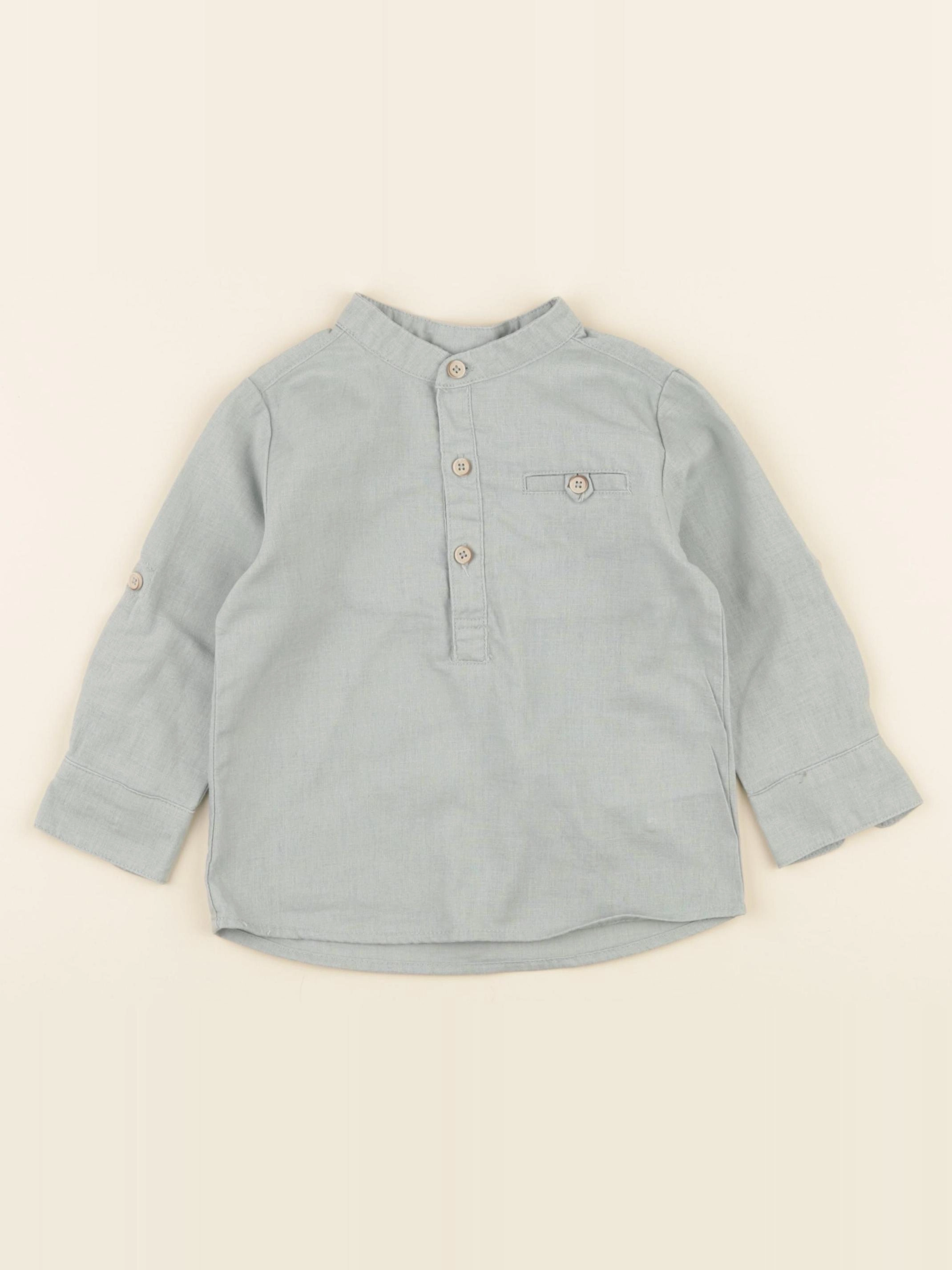 Vertbaudet - chemise vert - 2 ans