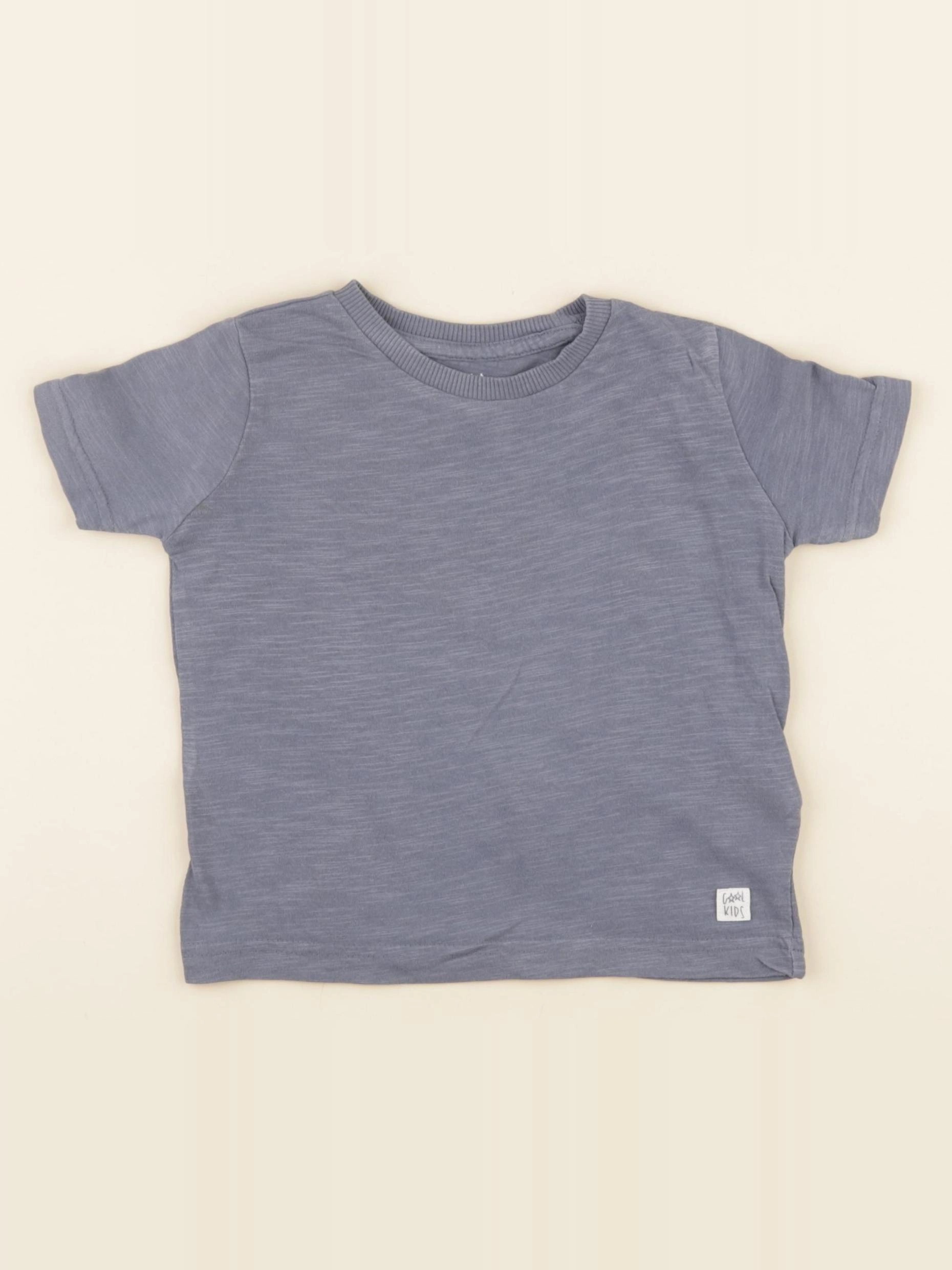 Vertbaudet - tee-shirt bleu - 2 ans