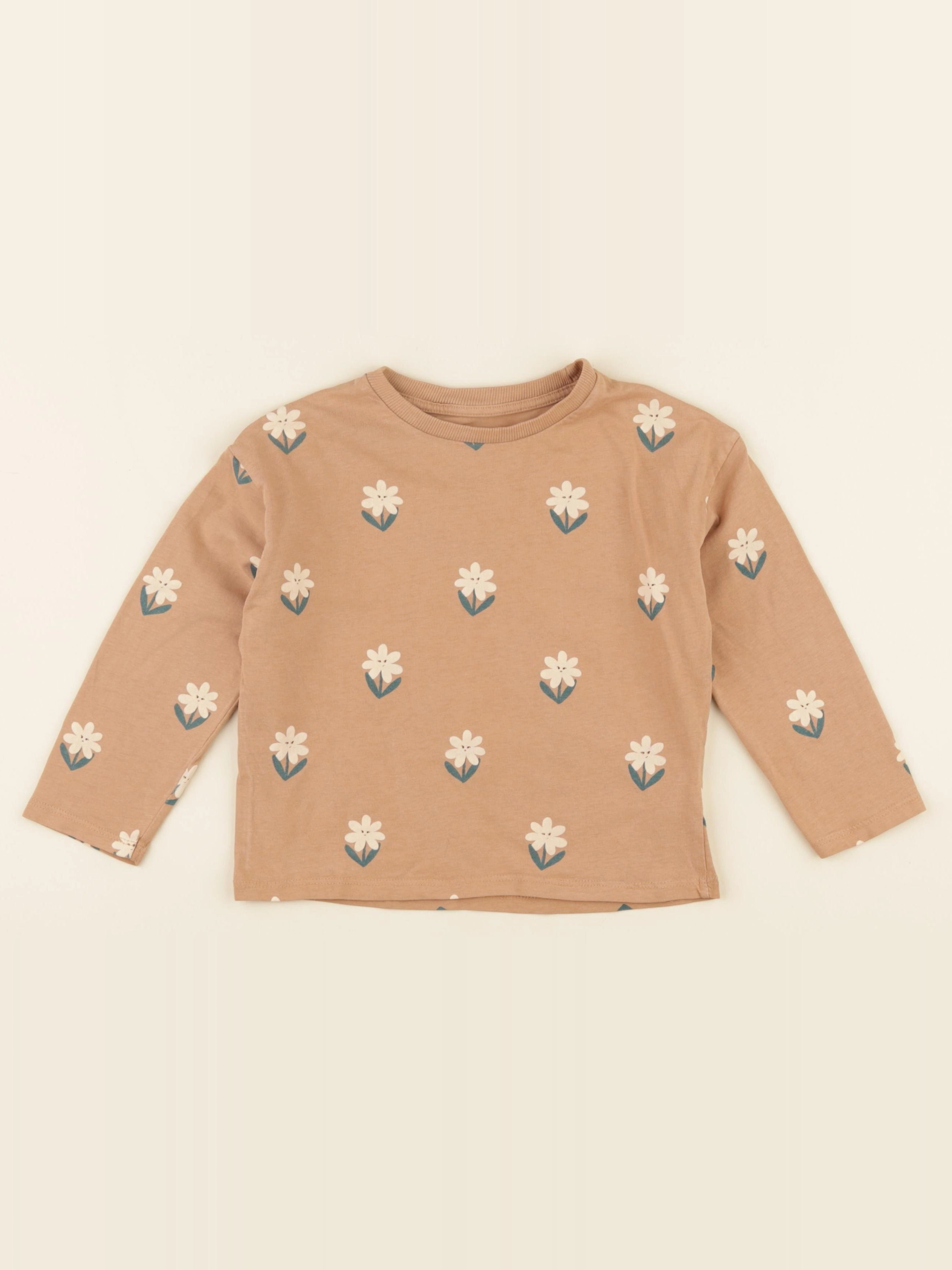 Vertbaudet - tee-shirt marron - 4 ans