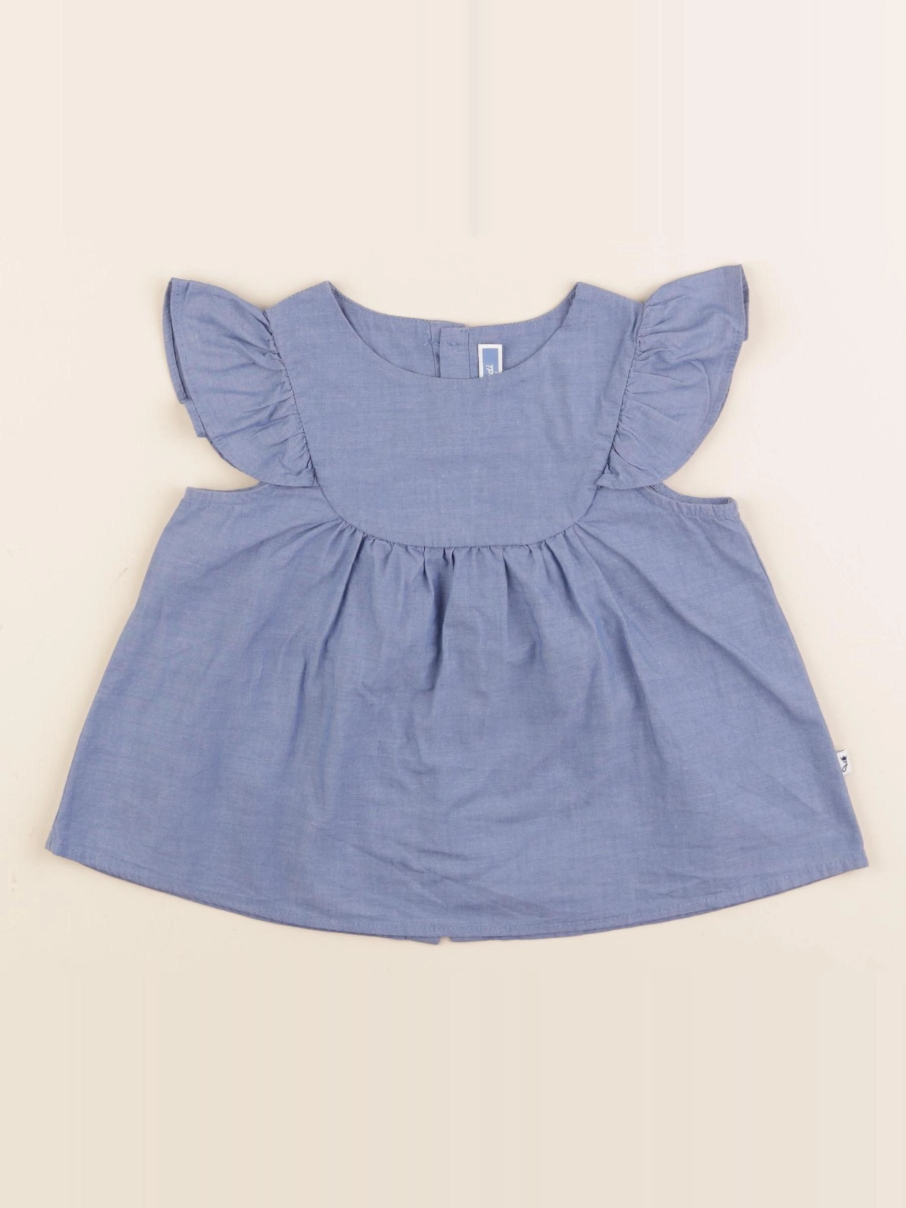 Jacadi - blouse bleu - 24 mois