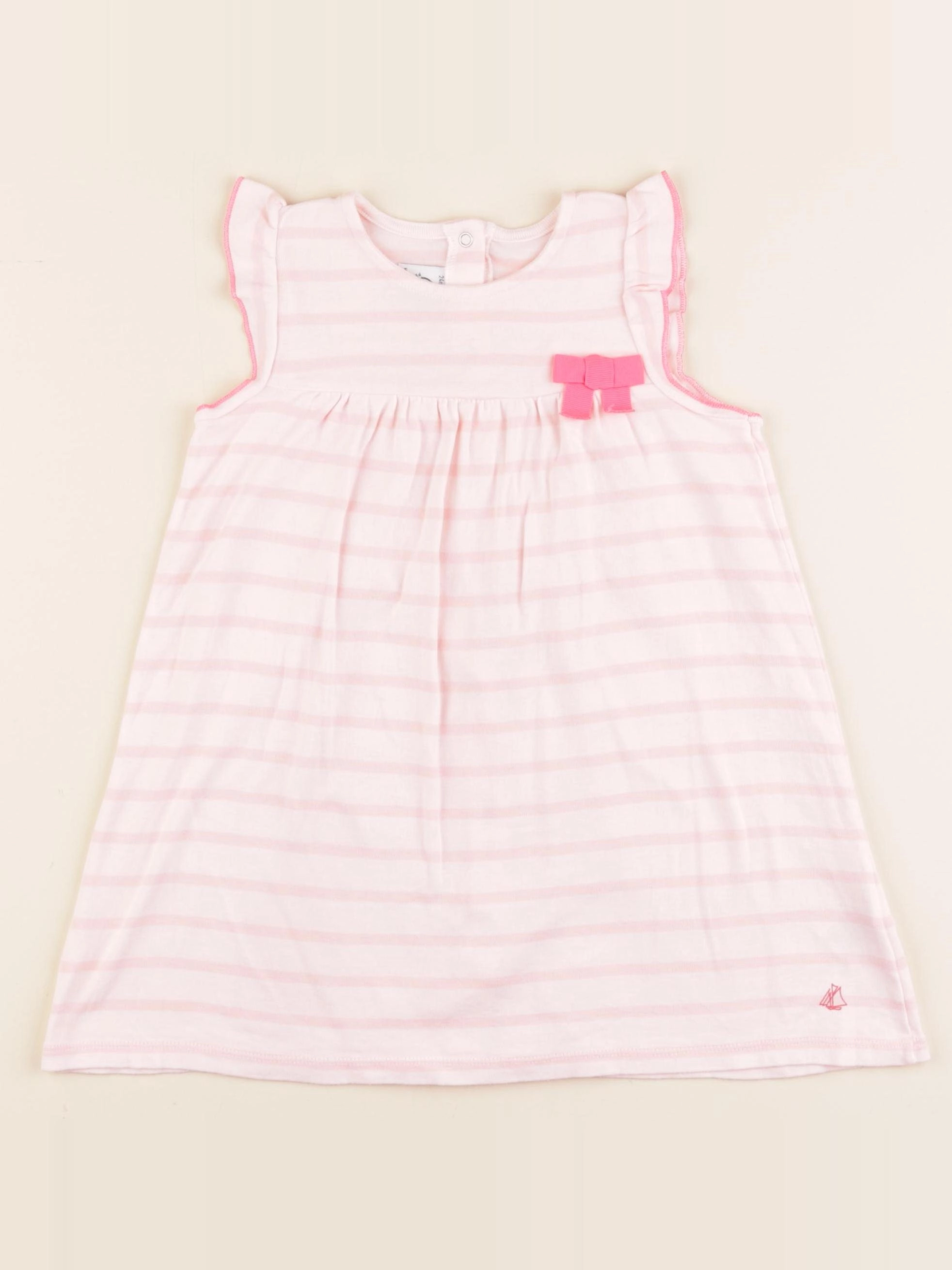 Petit Bateau - robe rose - 2 ans