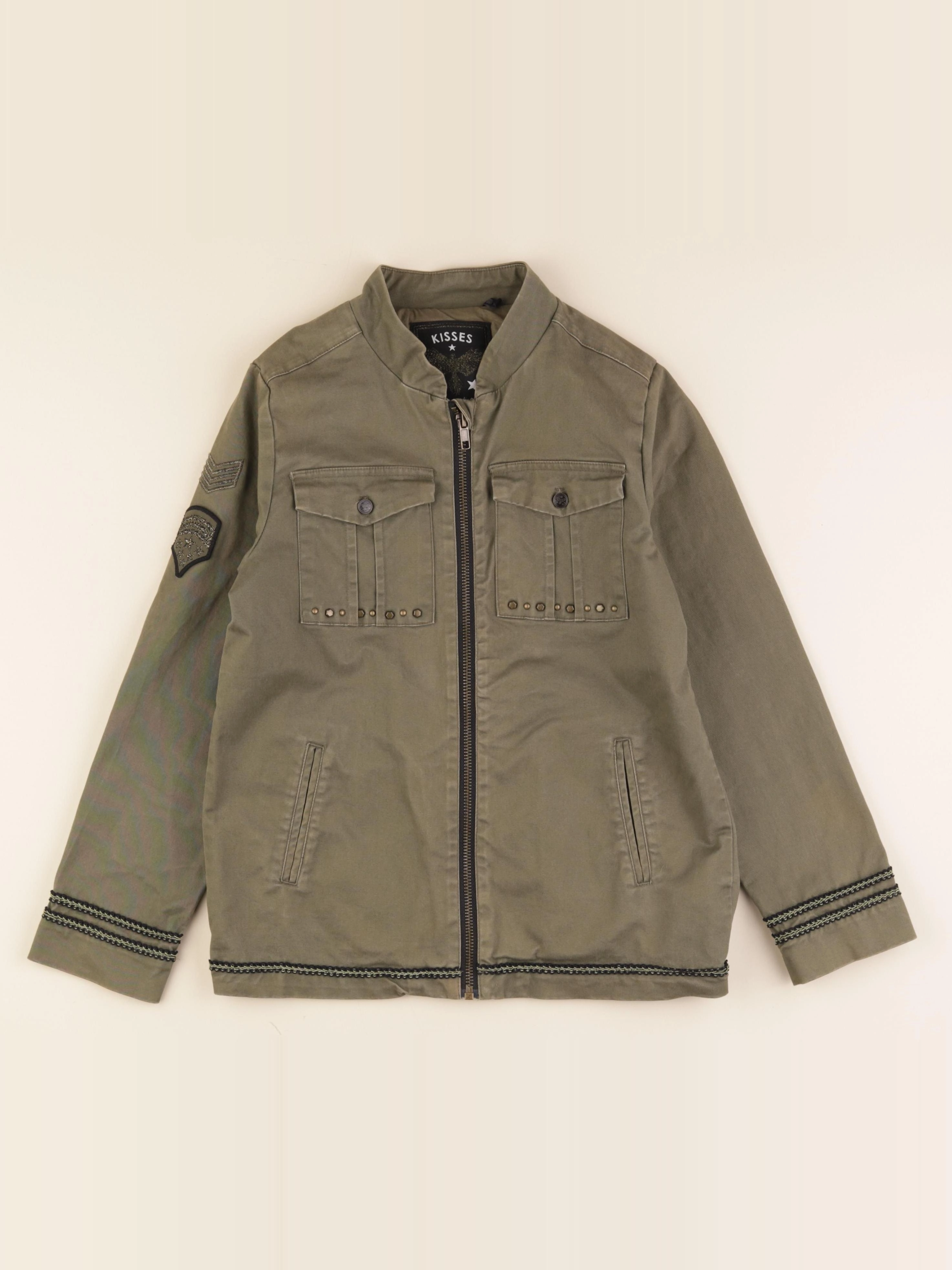 IKKS - veste imprimé au dos vert - 10 ans