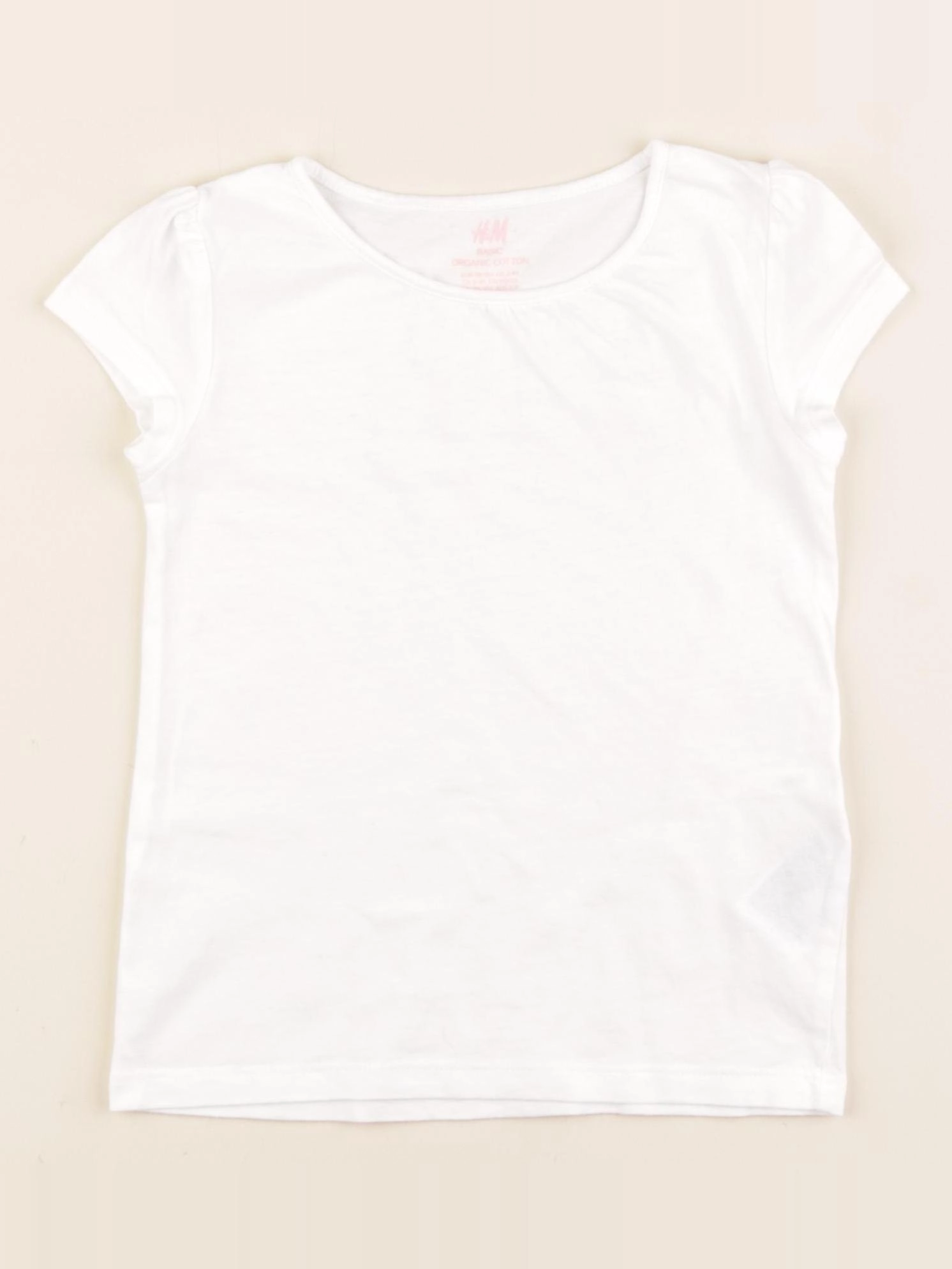 H&M - tee-shirt blanc - 2/4 ans