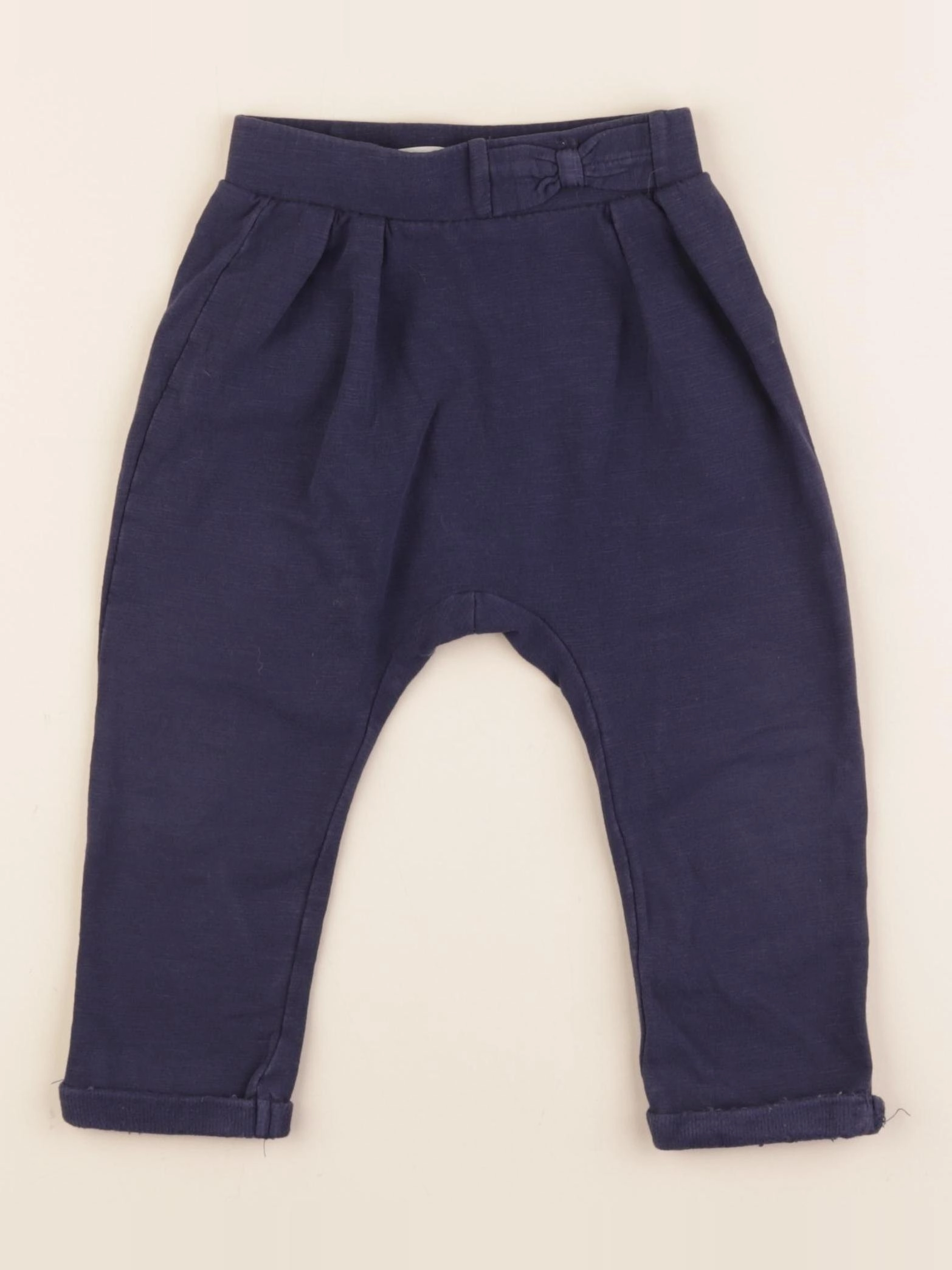 Zara - pantalon bleu - 12/18 mois