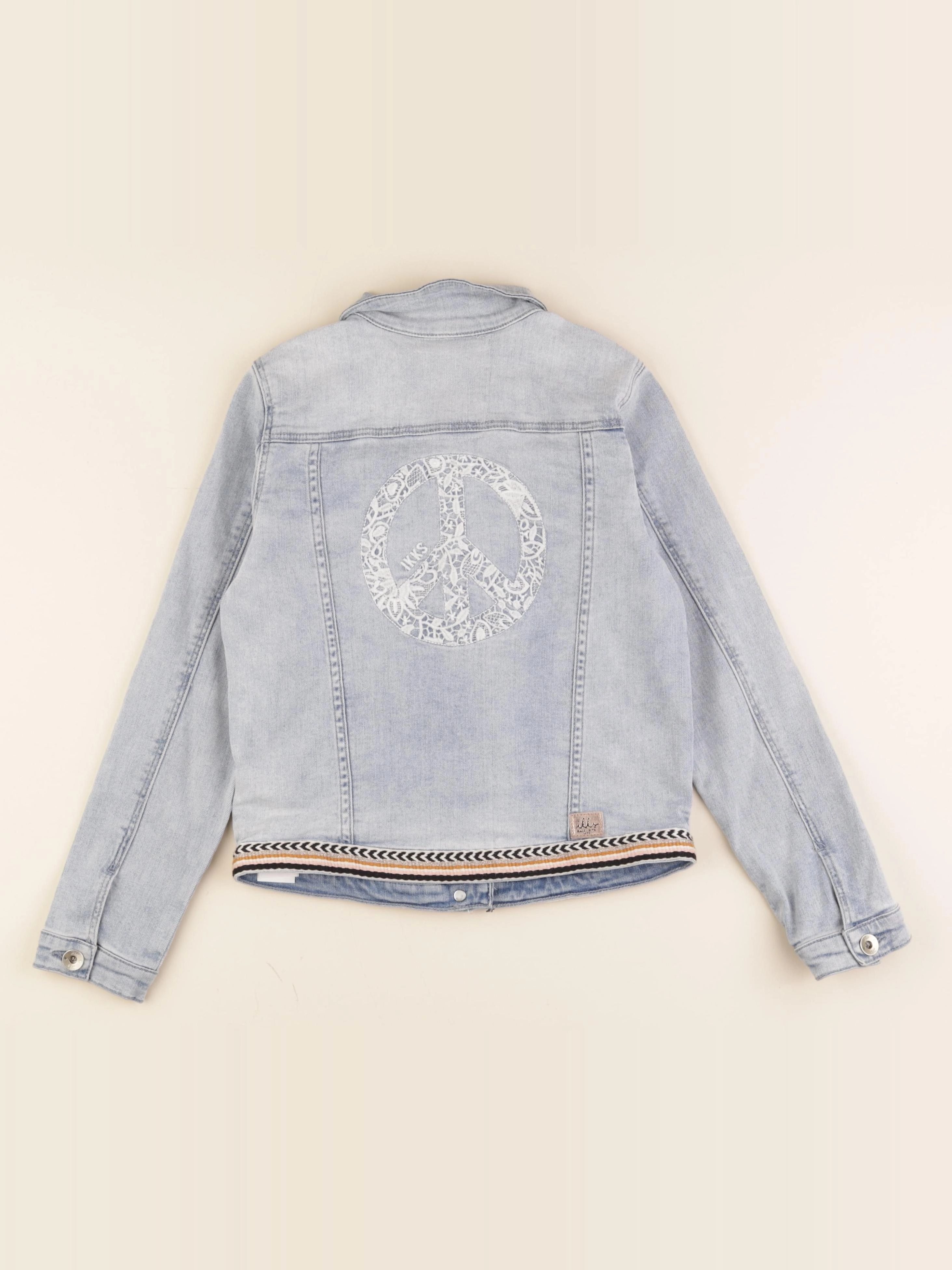 IKKS - veste imprimé au dos bleu - 10 ans