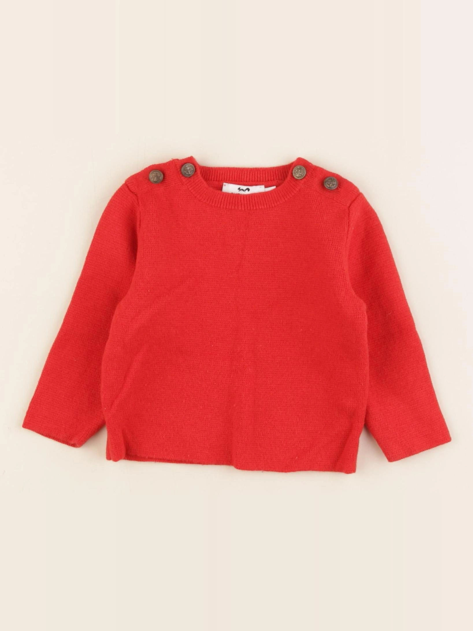 Cyrillus - pull rouge - 6 mois