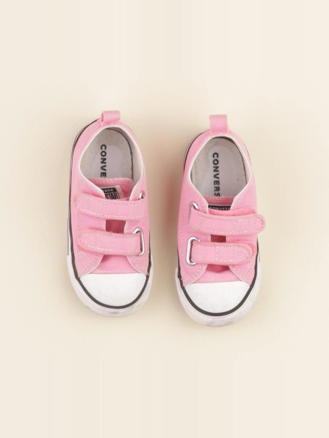 Converse - tennis à scratch/ lacets rose - pointure 23