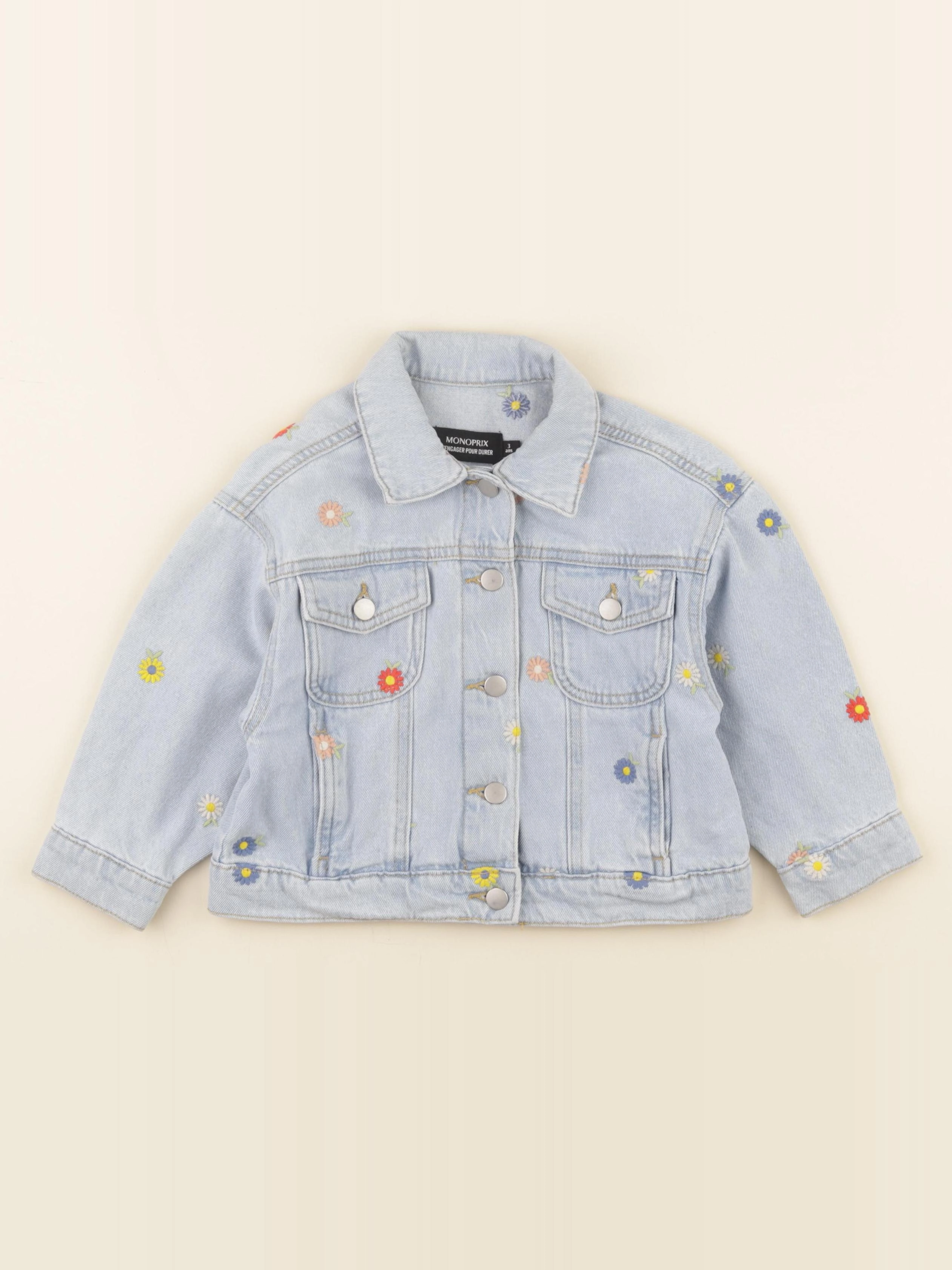 Monoprix - veste bleu - 3 ans