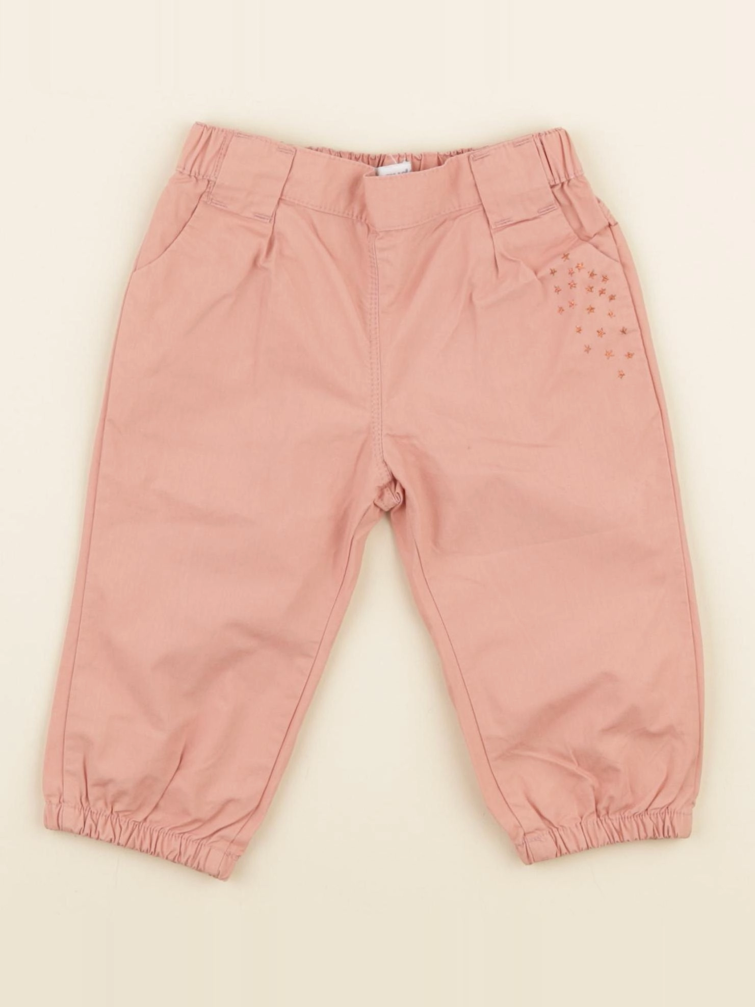 Vertbaudet - pantalon rose - 12 mois