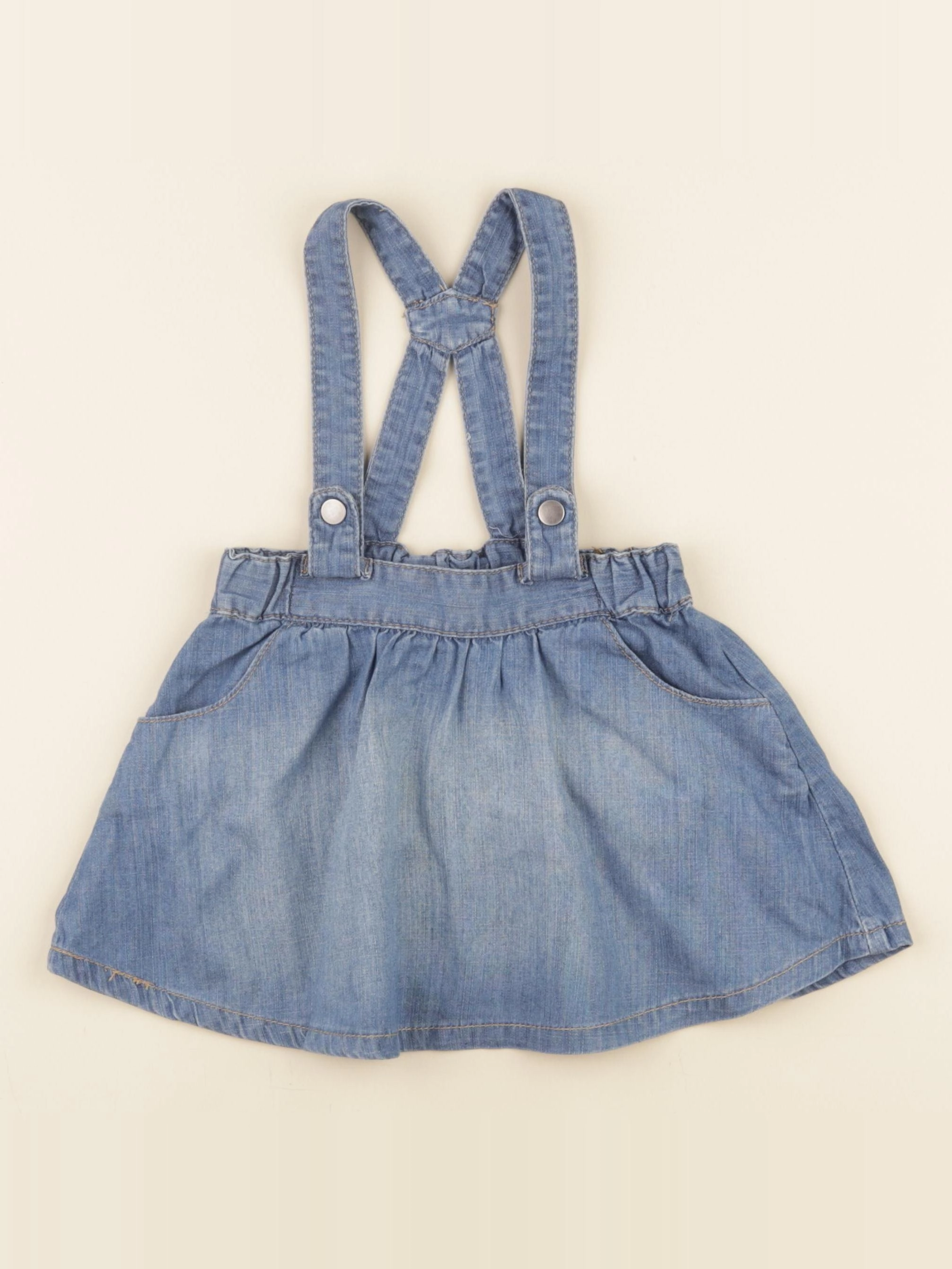 H&M - jupe bleu - 12/18 mois