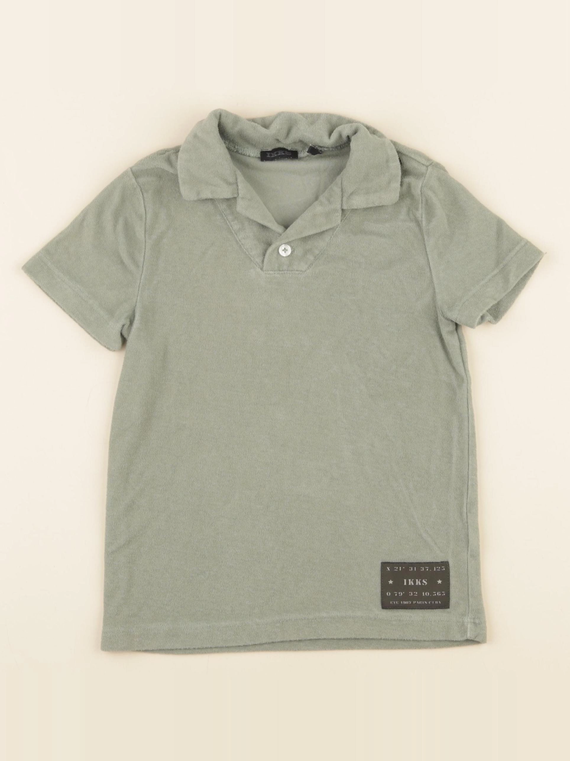 IKKS - polo vert - 4 ans
