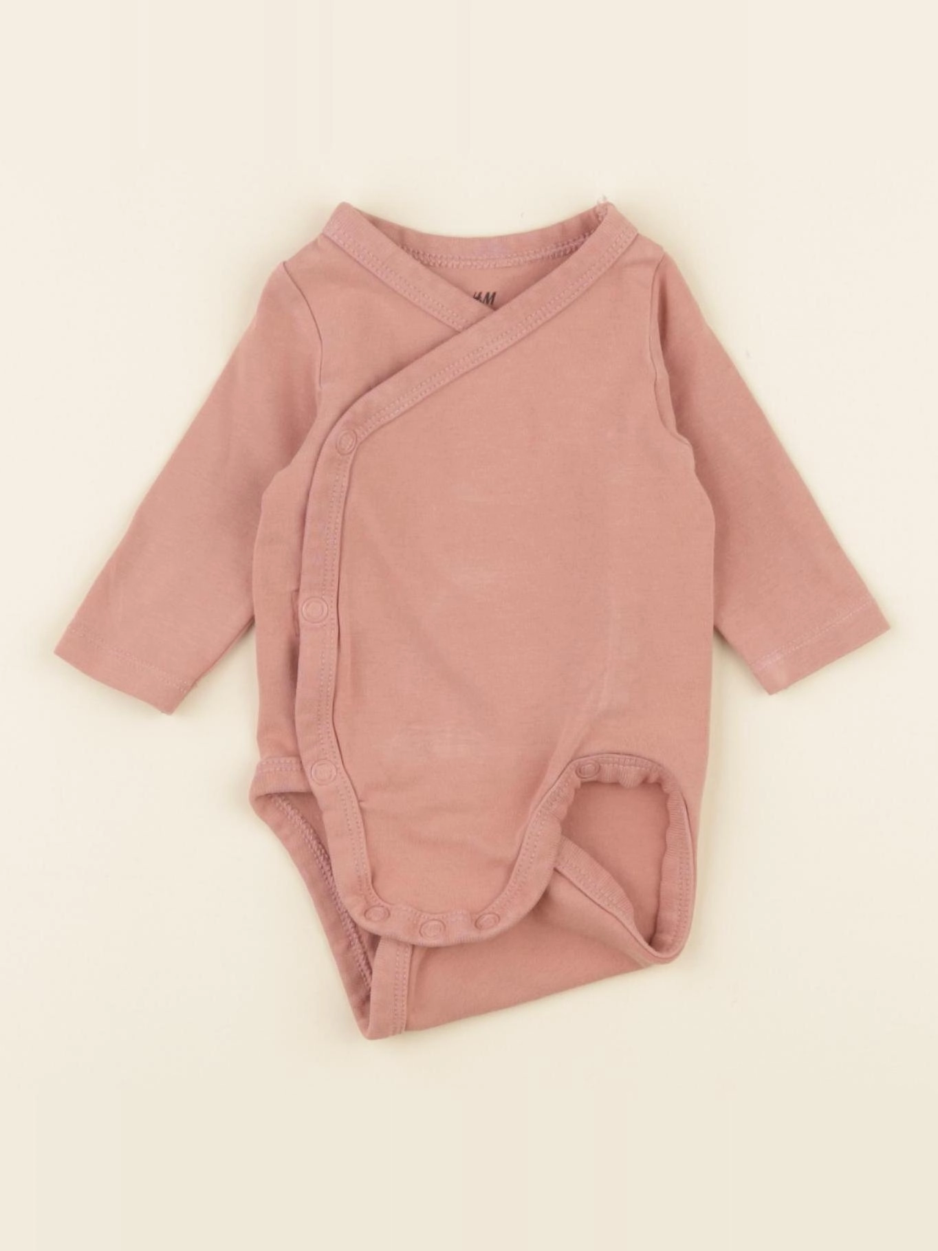 H&M - body rose - 0/1 mois