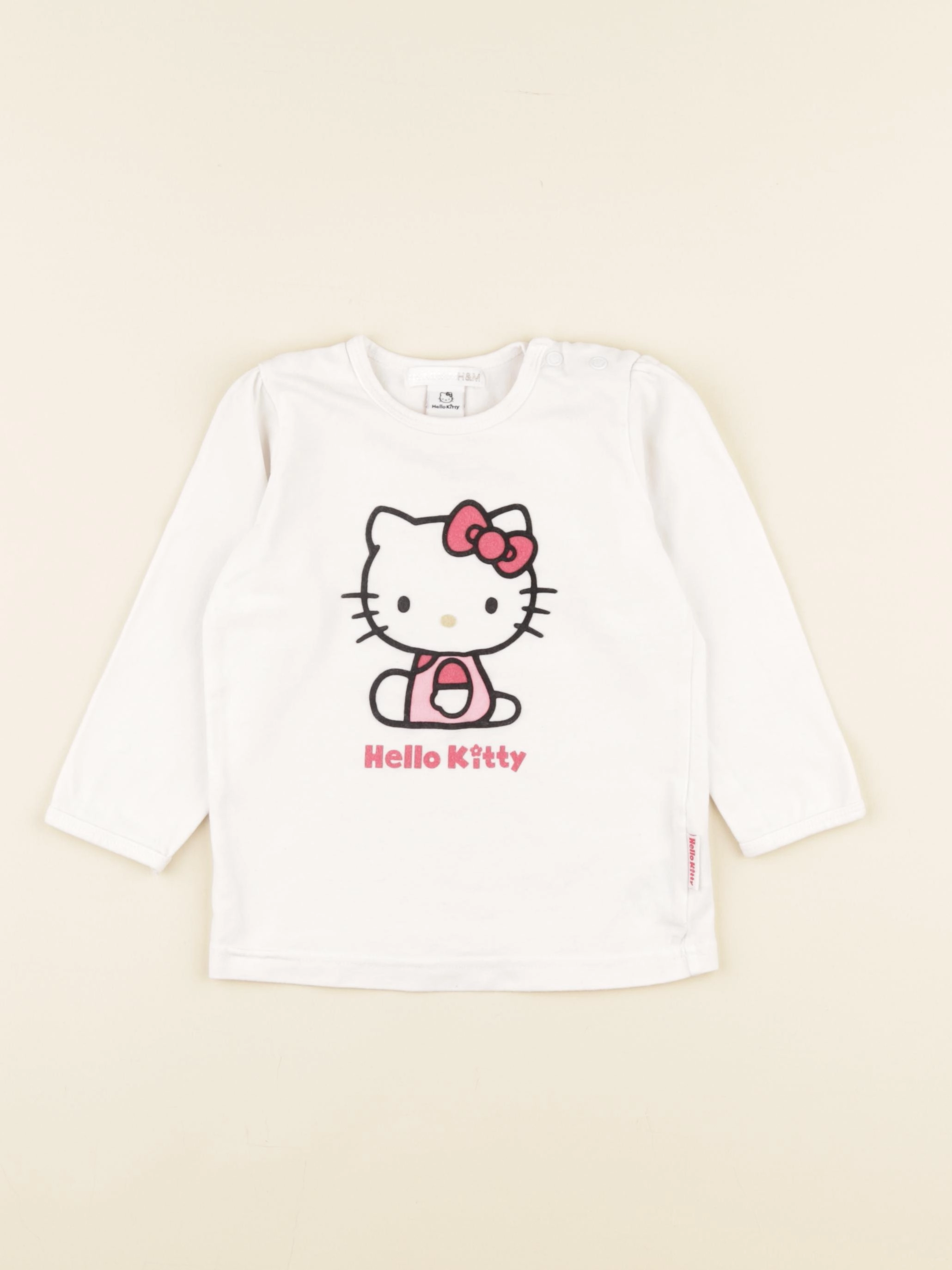 H&M - tee-shirt blanc - 12/18 mois