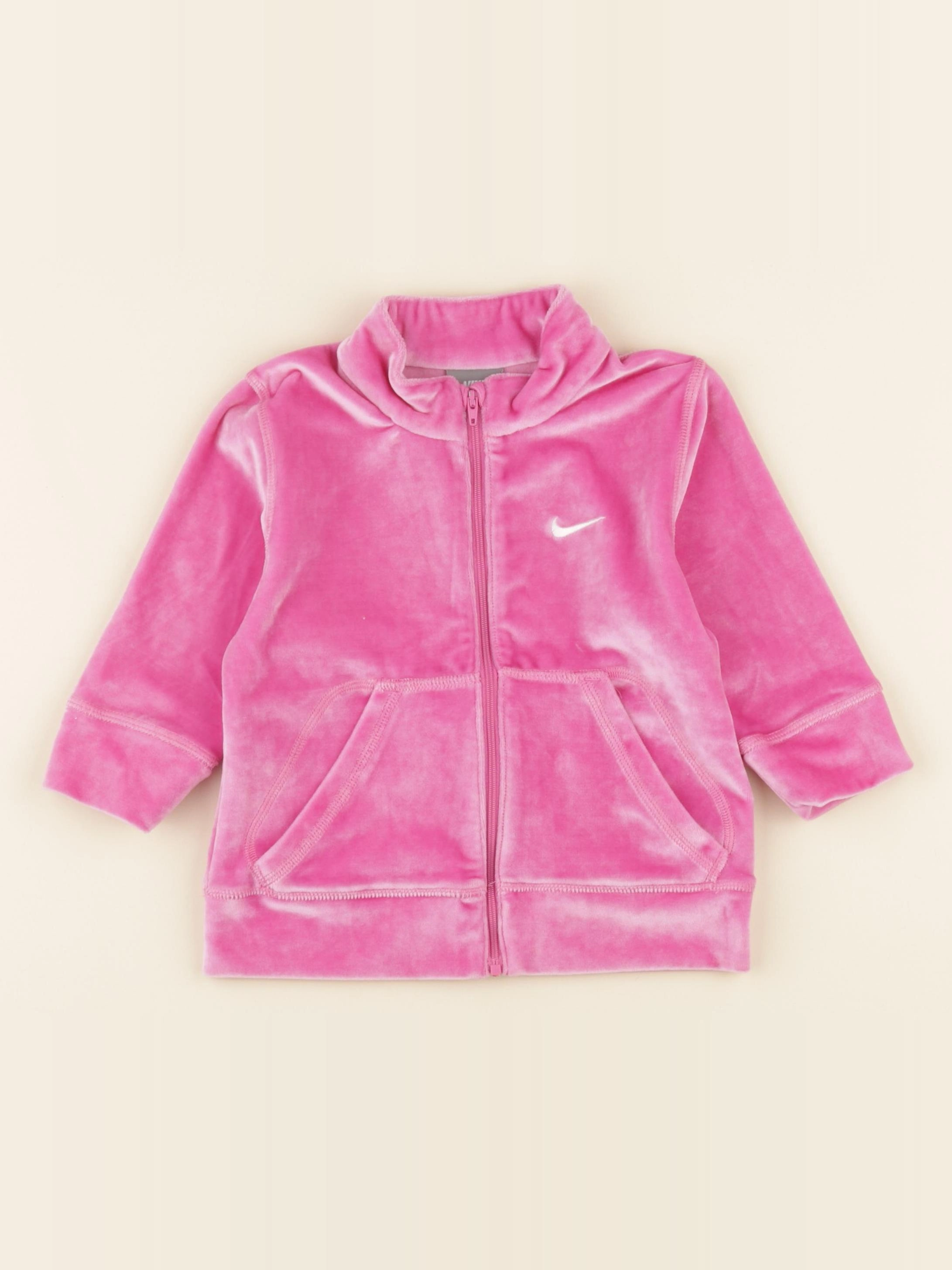 Nike - polaire rose - 12/18 mois