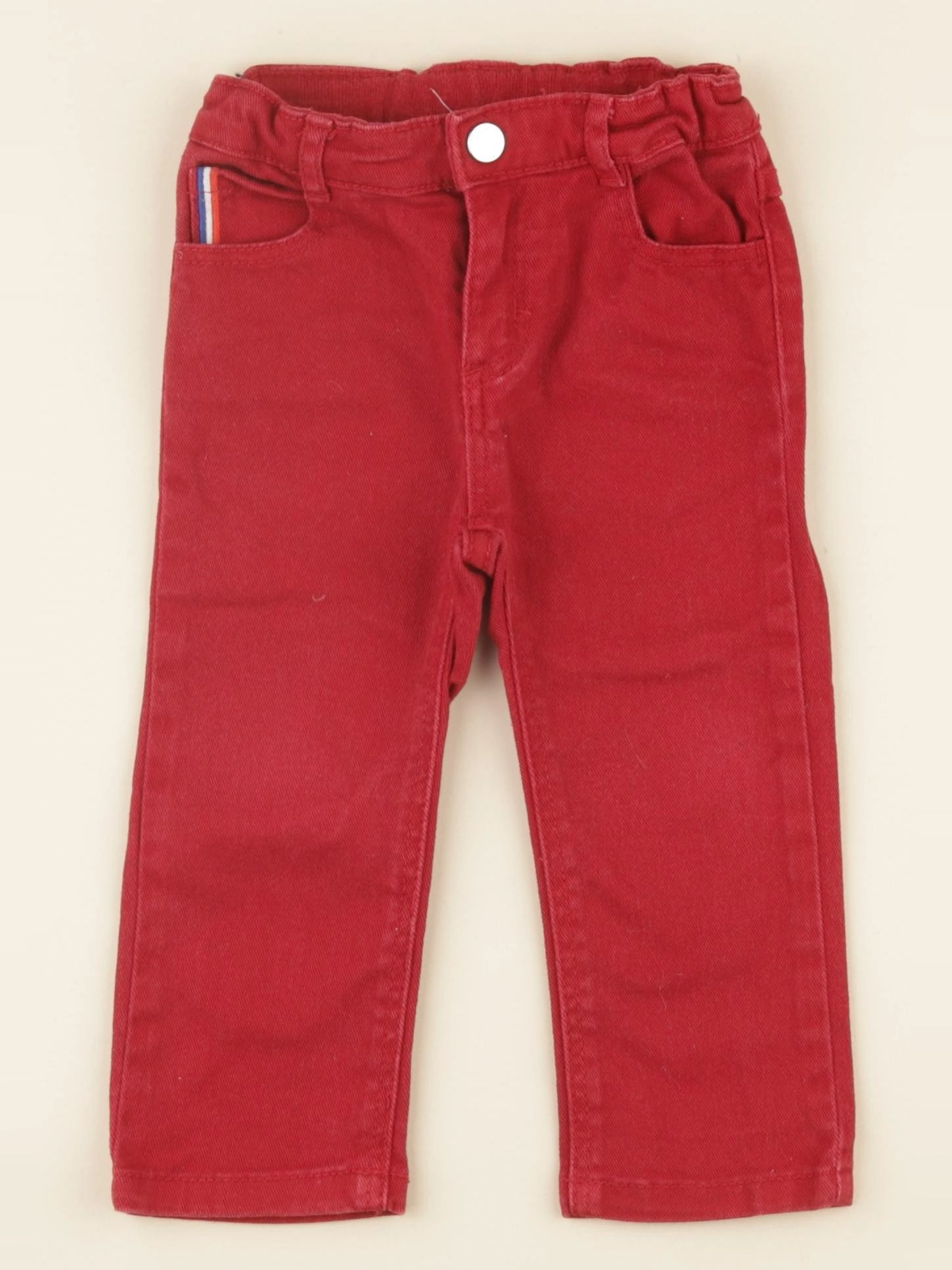 Jacadi - jean rouge - 18 mois